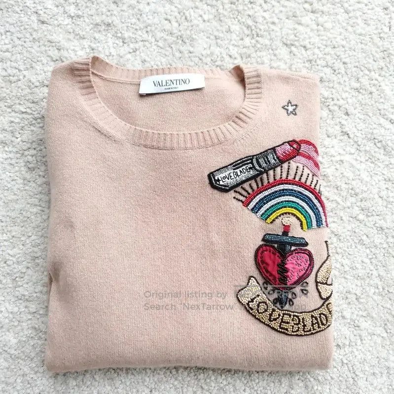 Valentino Valentino Cashmere Embroidered Sweater for Women . Size S / US 4 / IT 40 - 2 Thumbnail