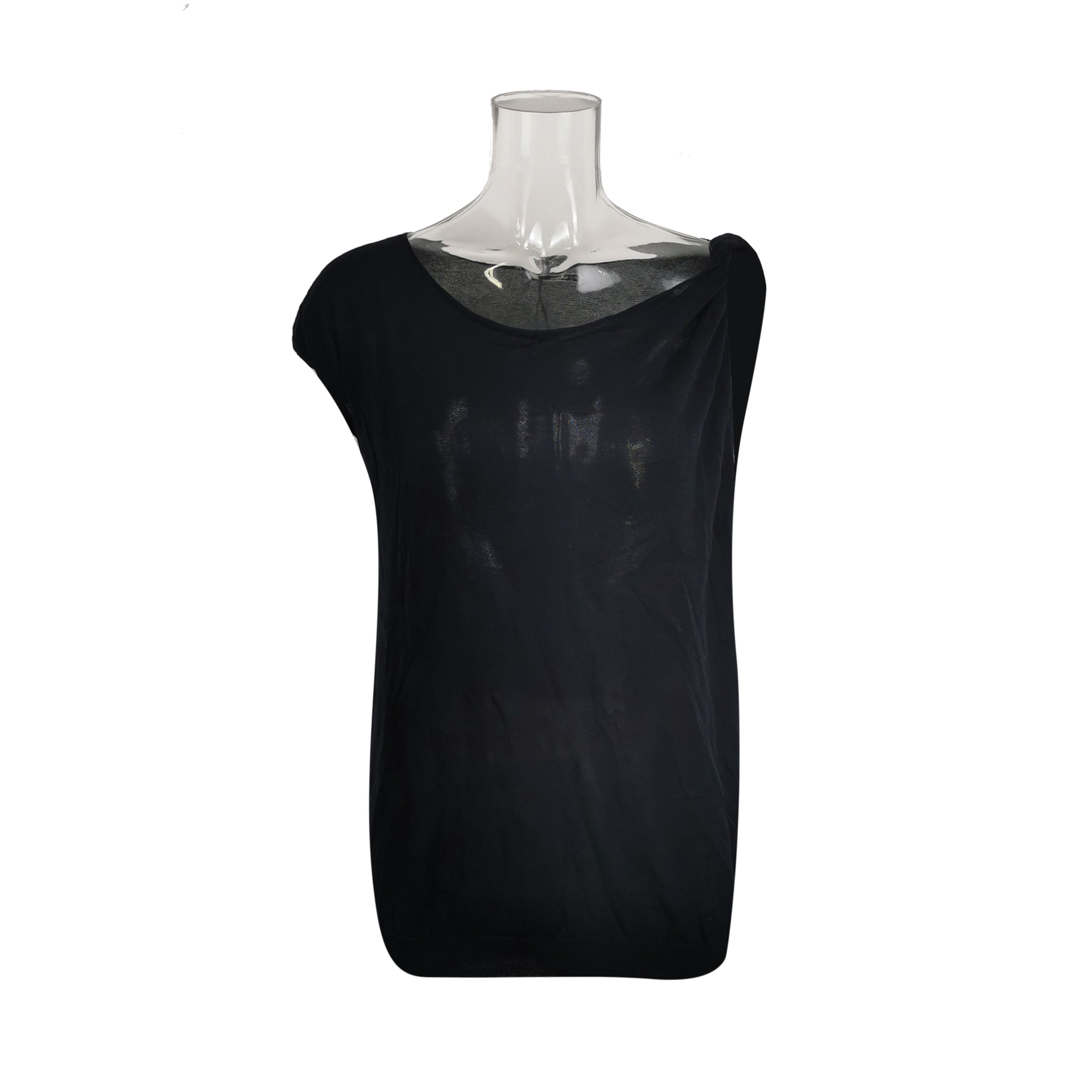 Prada Prada Black Cotton Knit Top Size 42 - dmc Size L / US 10 / IT 46 - 1 Thumbnail