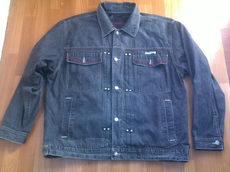 Wu-Tang Clan JOHNNY BLAZE jacket, Wu Wear denim jacket, 90s 1990s size XL Size US XL / EU 56 / 4 - 1 Thumbnail