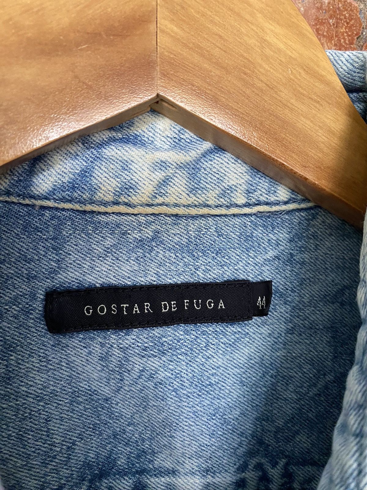 GOSTAR DE FUGA Gostar De Fuga Wash Denim 3/4 Sleeve Size US M / EU 48-50 / 2 - 11 Thumbnail