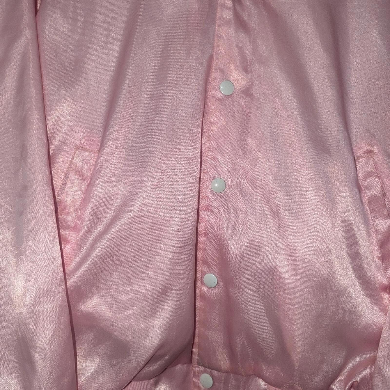 Designer Vintage Hartwell Pink Varsity Womens Jacket Windbreaker M Size M / US 6-8 / IT 42-44 - 3 Thumbnail