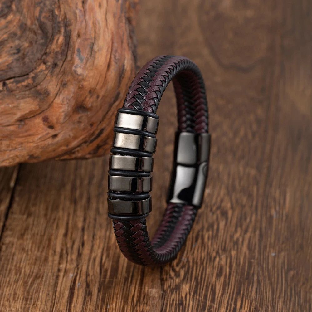 Jewelry Creative Braid Leather Bracelets Size ONE SIZE - 2 Thumbnail