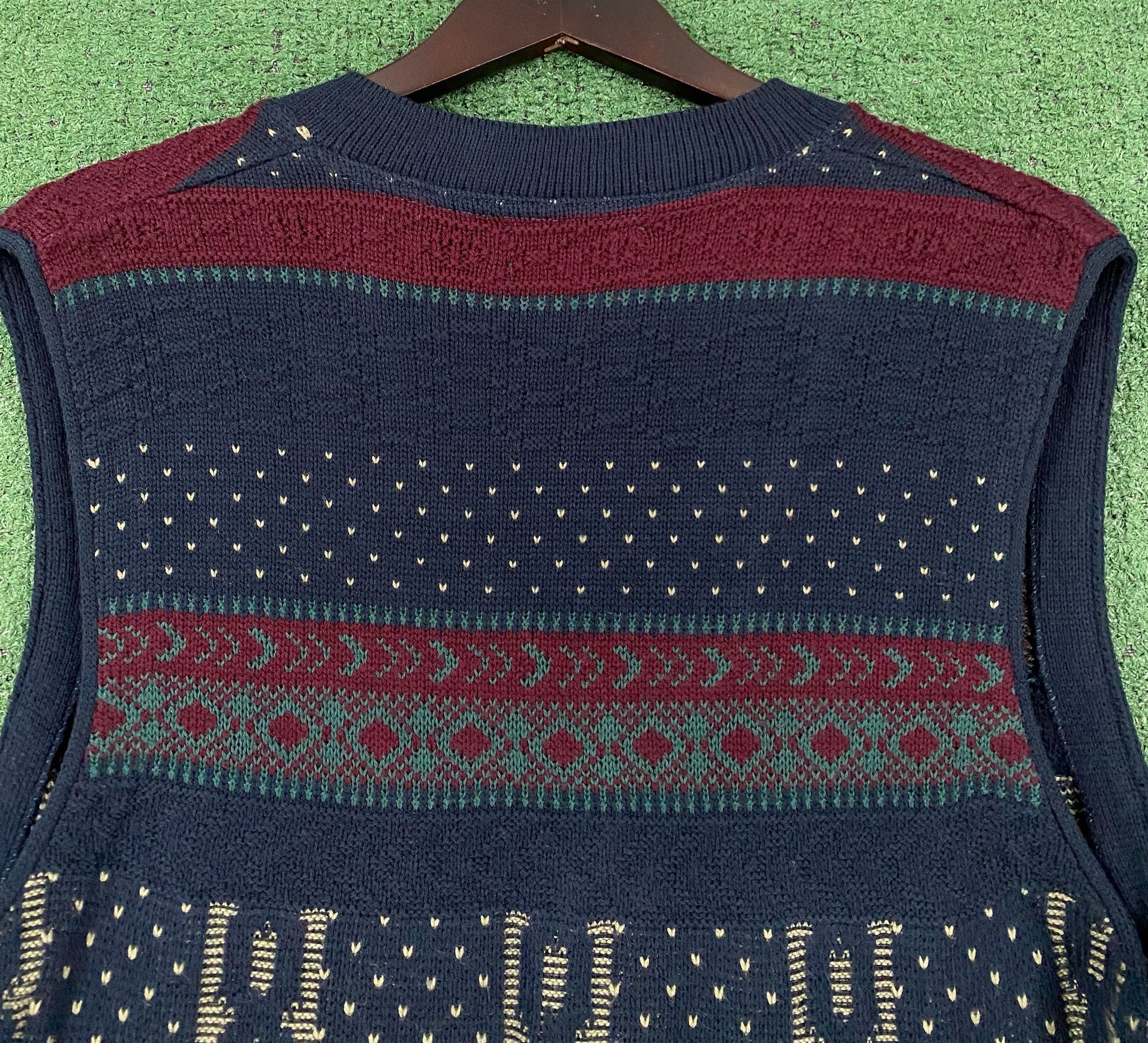 Other 90’s Andhurst Patterned Button Down Sweater Vest Large Size US L / EU 52-54 / 3 - 4 Thumbnail