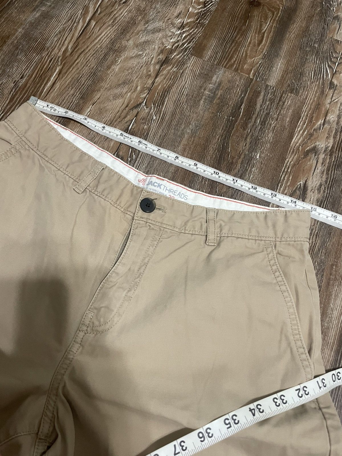 JackThreads JACK THREADS Walk Walking Chino Shorts 4-Pocket Waist tan Size US 30 / EU 46 - 4 Thumbnail