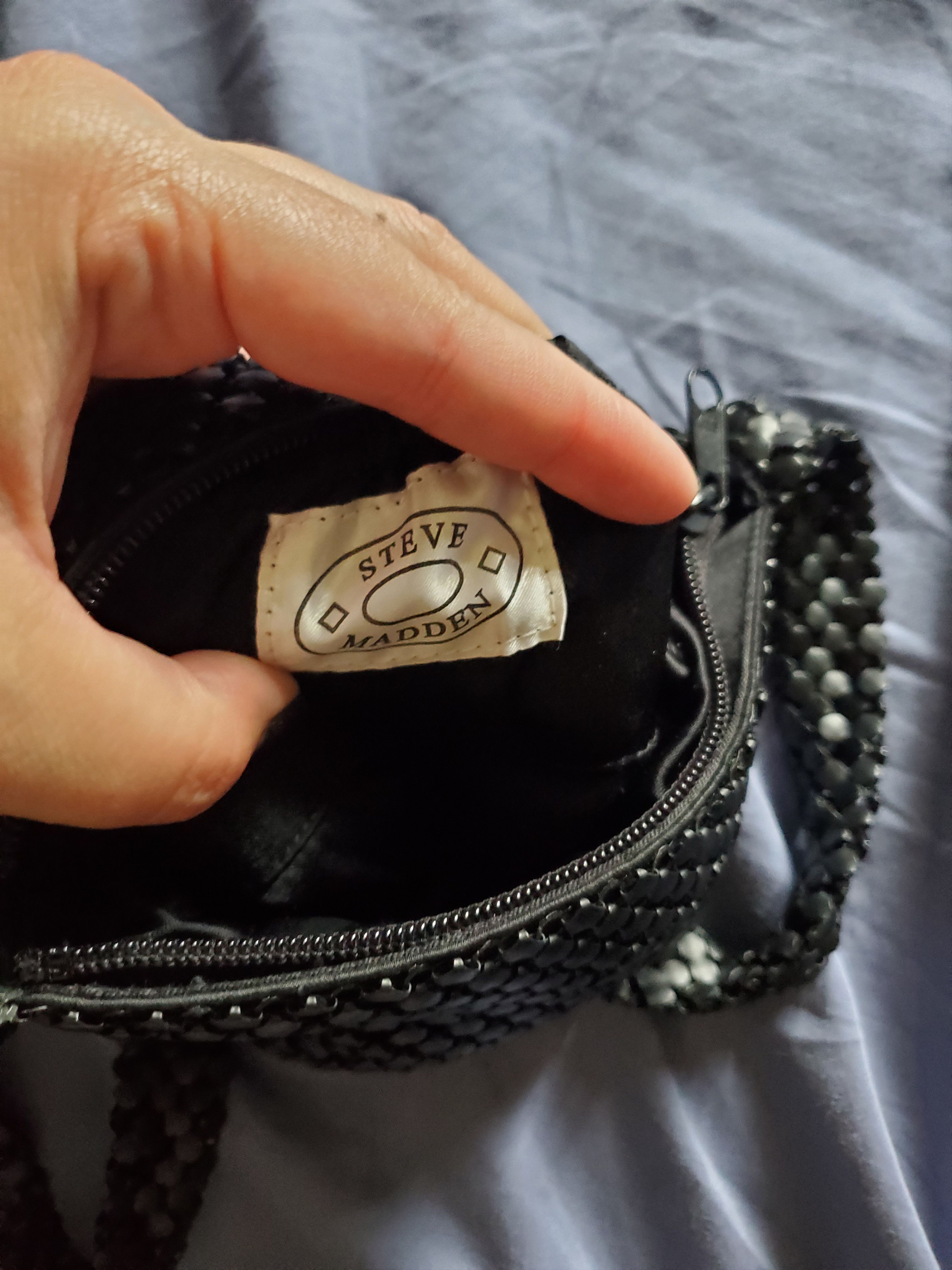 Vintage *NWOT* Unique + Vintage black metal mesh mini shoulder bag Size ONE SIZE - 4 Thumbnail