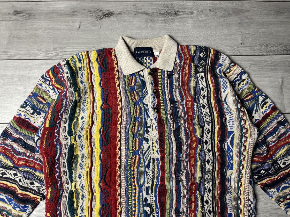 Coogi Vintage Gilberto Coogi Style Sweater 90s 3D Knit Cable Size US L / EU 52-54 / 3 - 3 Thumbnail