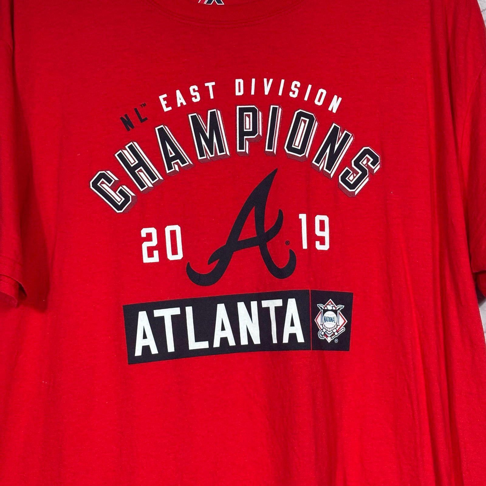 Majestic Majestic 2019 NL East Division Champions Atlanta Braves XL Size US XL / EU 56 / 4 - 3 Thumbnail