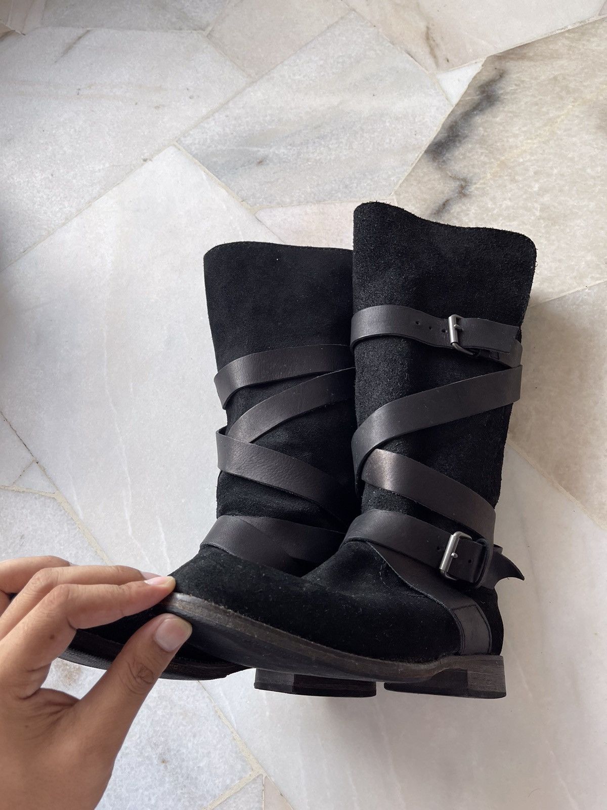 Comme des Garcons Homme Junya Watanabe Leather Boots Size US 7 / EU 40 - 9 Thumbnail