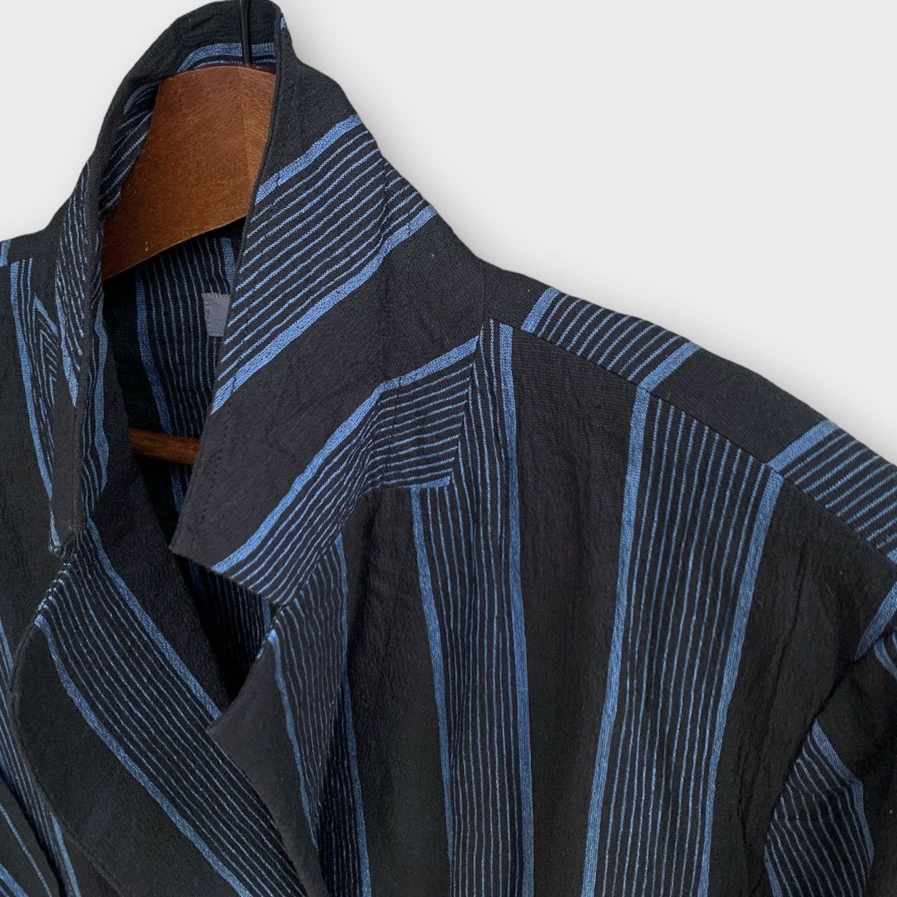 Issey Miyake 80s ISSEY MIYAKE ASYMMETRICAL STRIPED HEMP ARCHIVE WOMENS Size M / US 6-8 / IT 42-44 - 11 Thumbnail