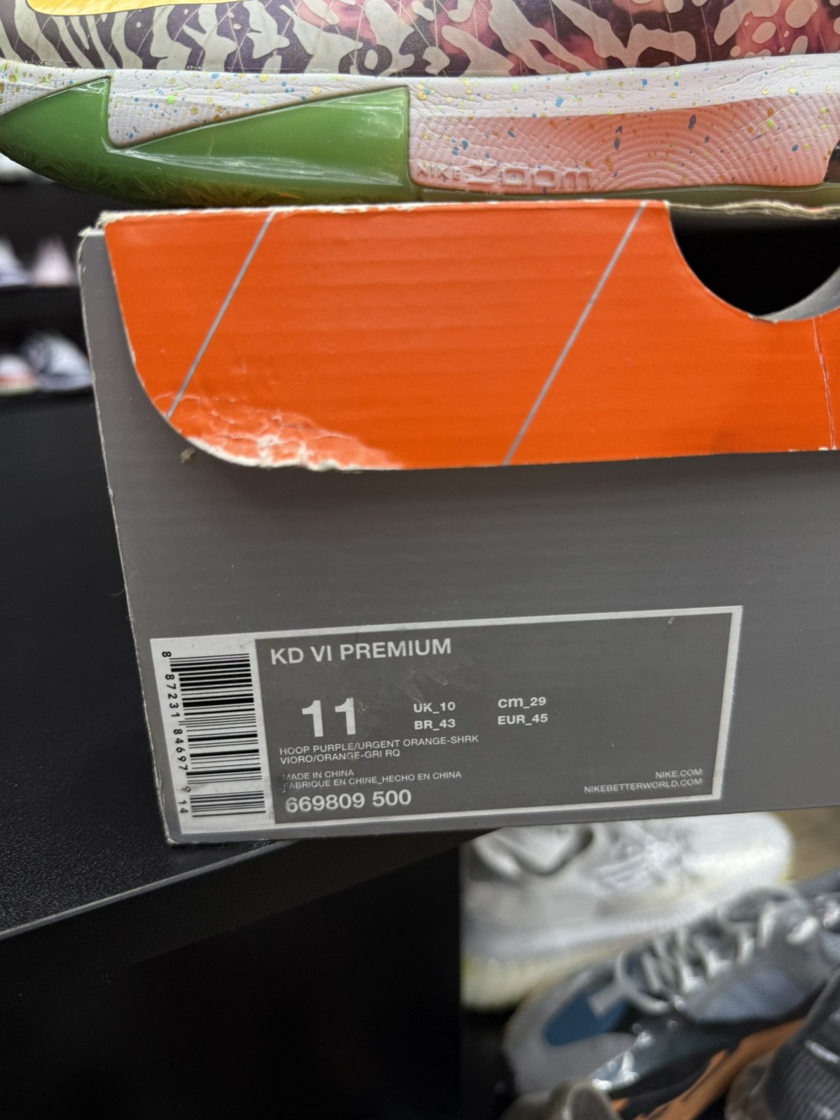 Nike Nike KD 6 “What The” 2013 (669809-500) Size 11 RARE Size US 11 / EU 44 - 15 Thumbnail