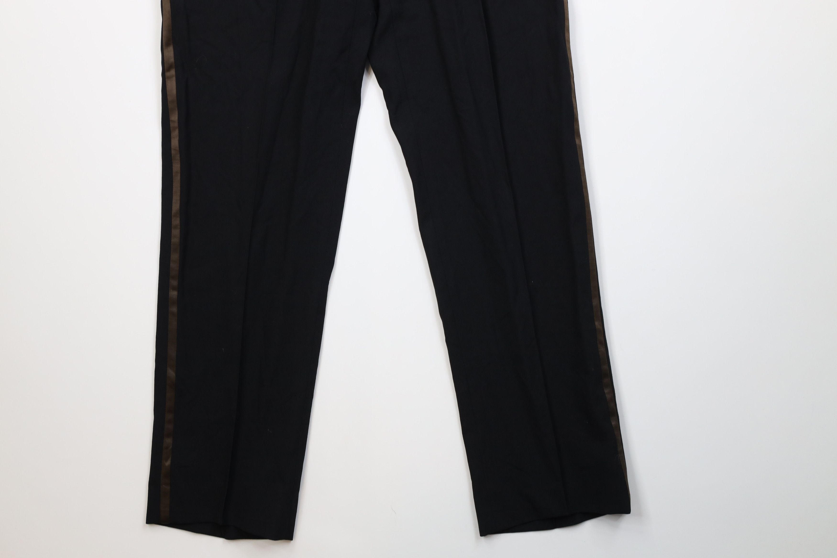 Vintage Vintage 50s Streetwear Wool Knit Tuxedo Chino Pants USA Size US 36 / EU 52 - 4 Thumbnail