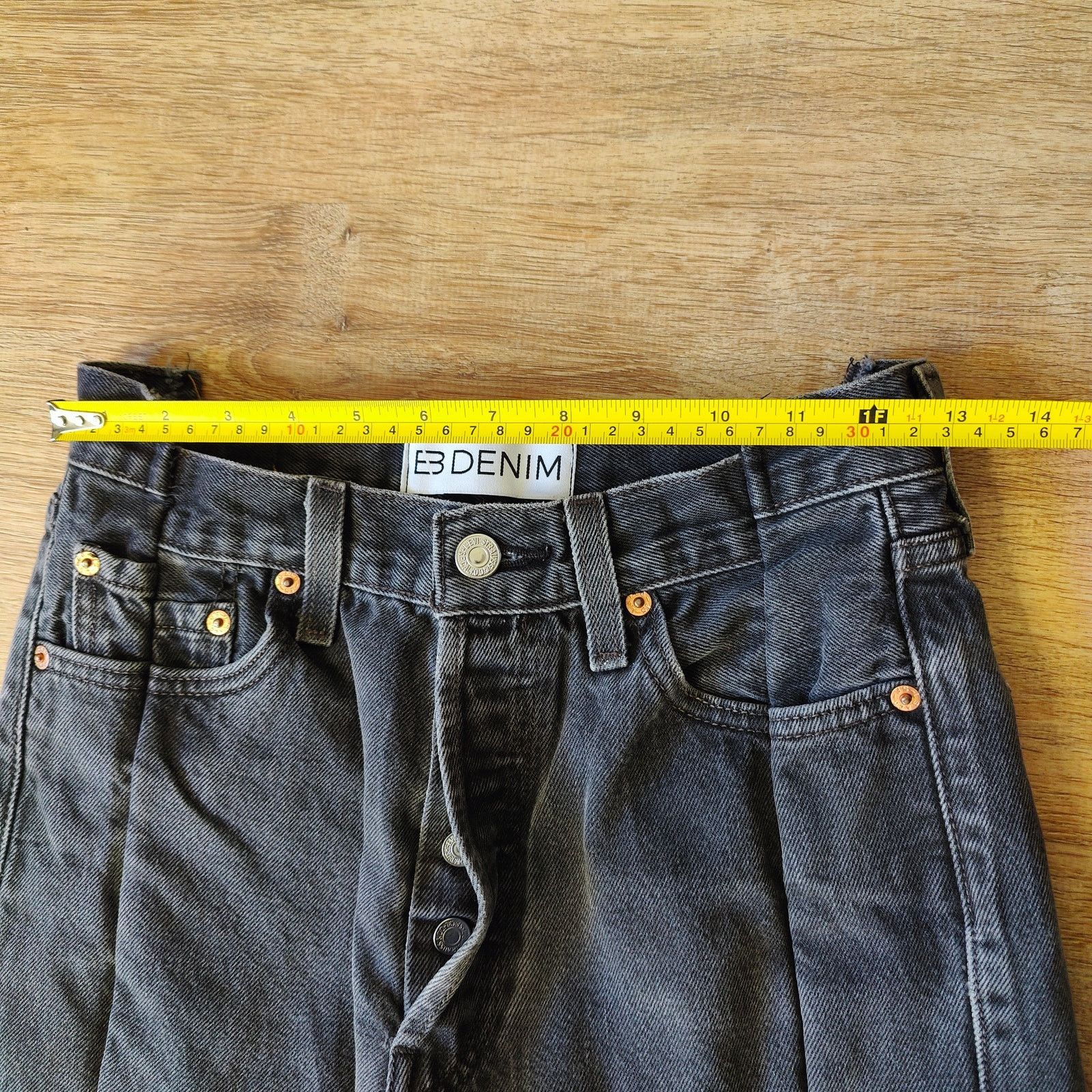 EB Denim EB Denim OG Reworked Levi's Womens 26 Gray Wash Size 26" / US 2 / IT 38 - 7 Thumbnail