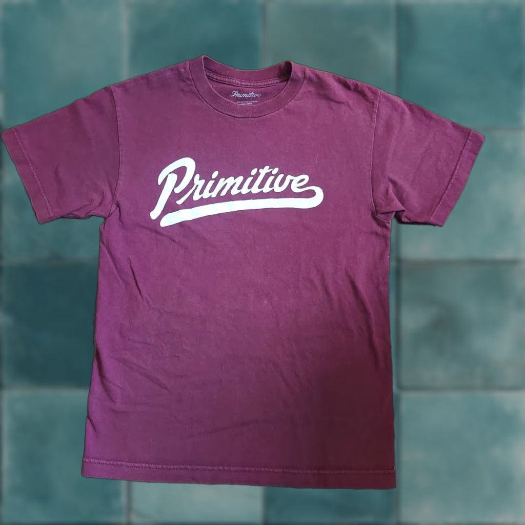 Primitive Primitive CALDWELL TEE Burgundy White Screenprint Men's T-shirt S - 100% Cotton, Crew Neck, Short Sleeve, Logo Brand, Regular Fit, Mexico Size US S / EU 44-46 / 1 - 1 Thumbnail