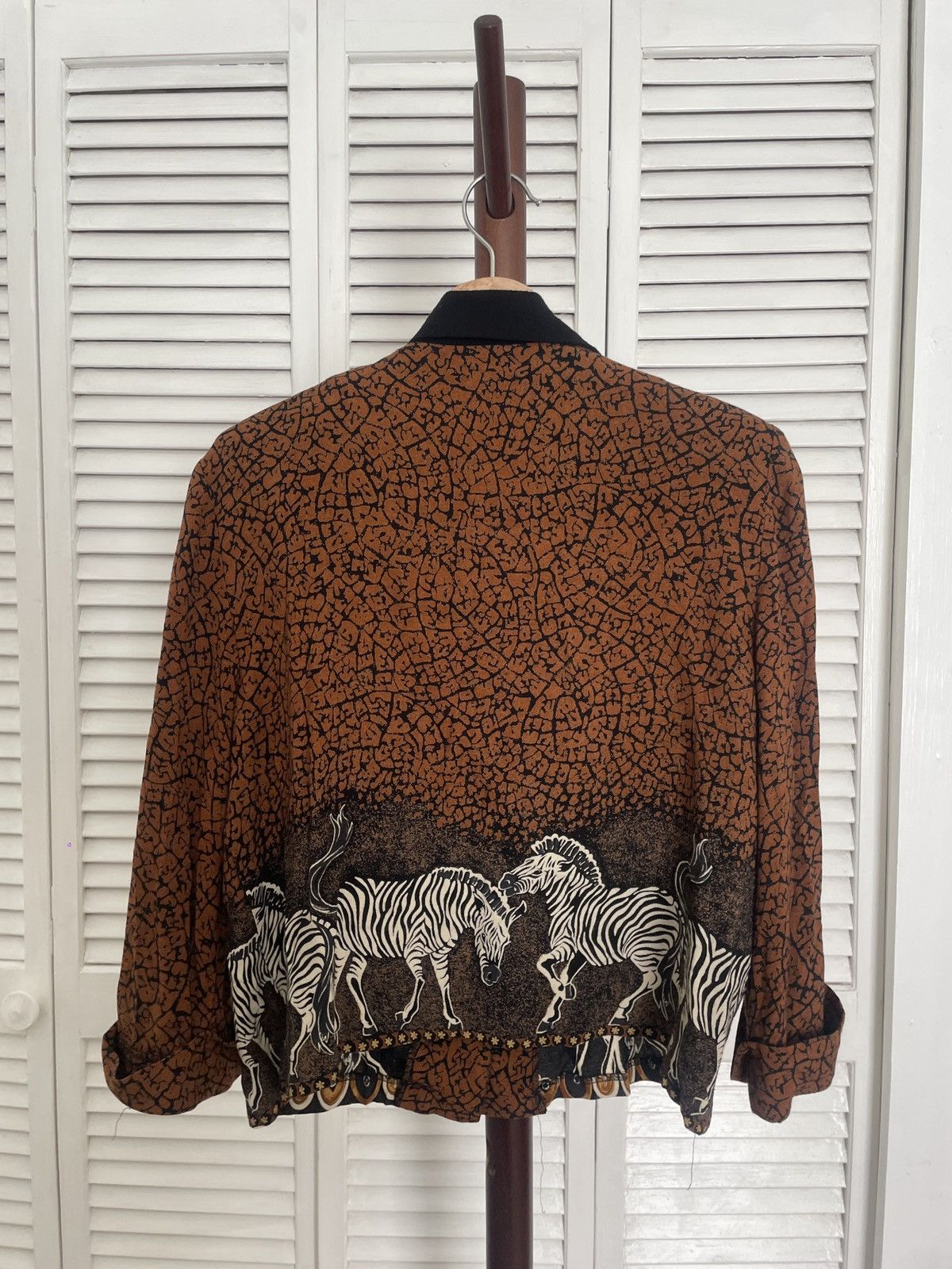 Vintage Zebra print shirt Size M / US 6-8 / IT 42-44 - 2 Thumbnail