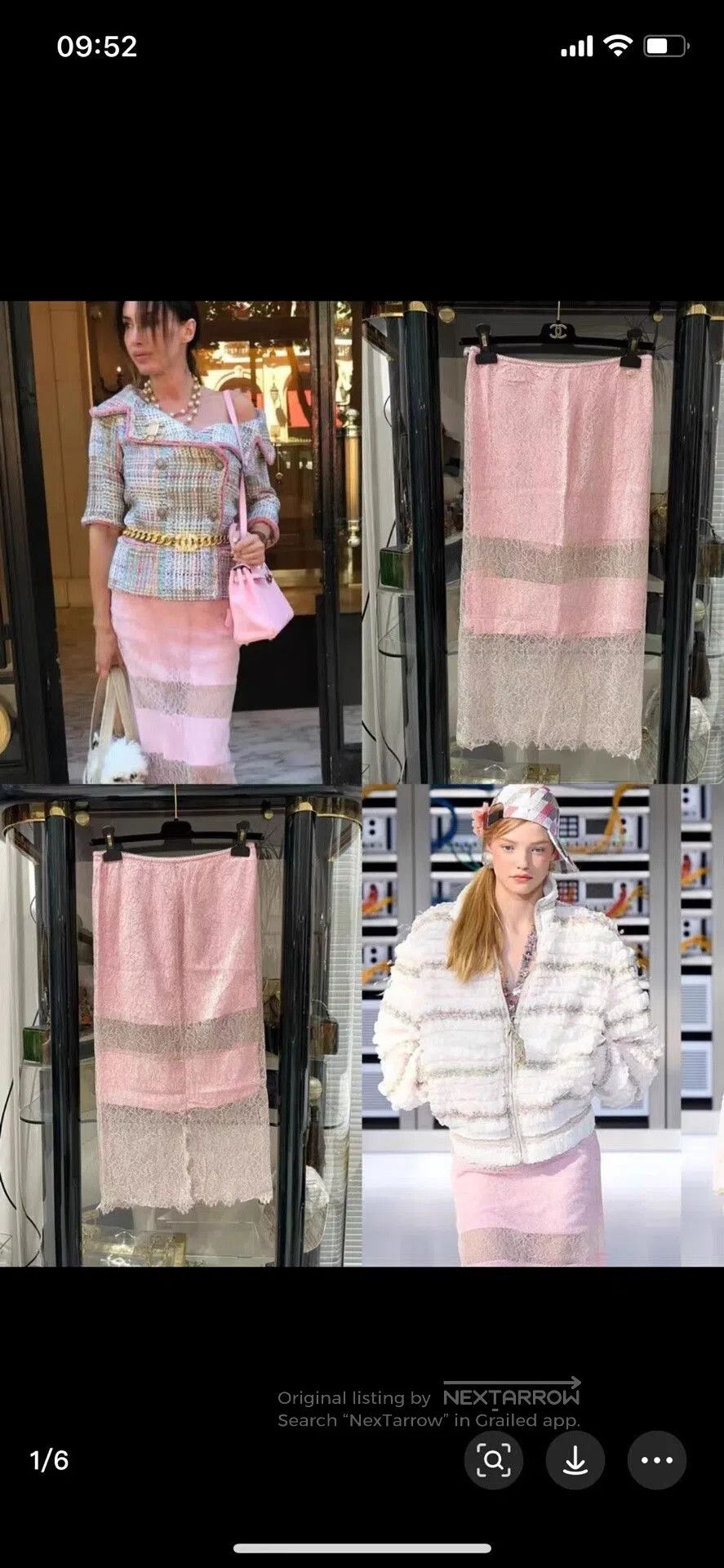 Chanel Chanel 17Ss Pink Lace Skirt. Size 35" - 2 Thumbnail