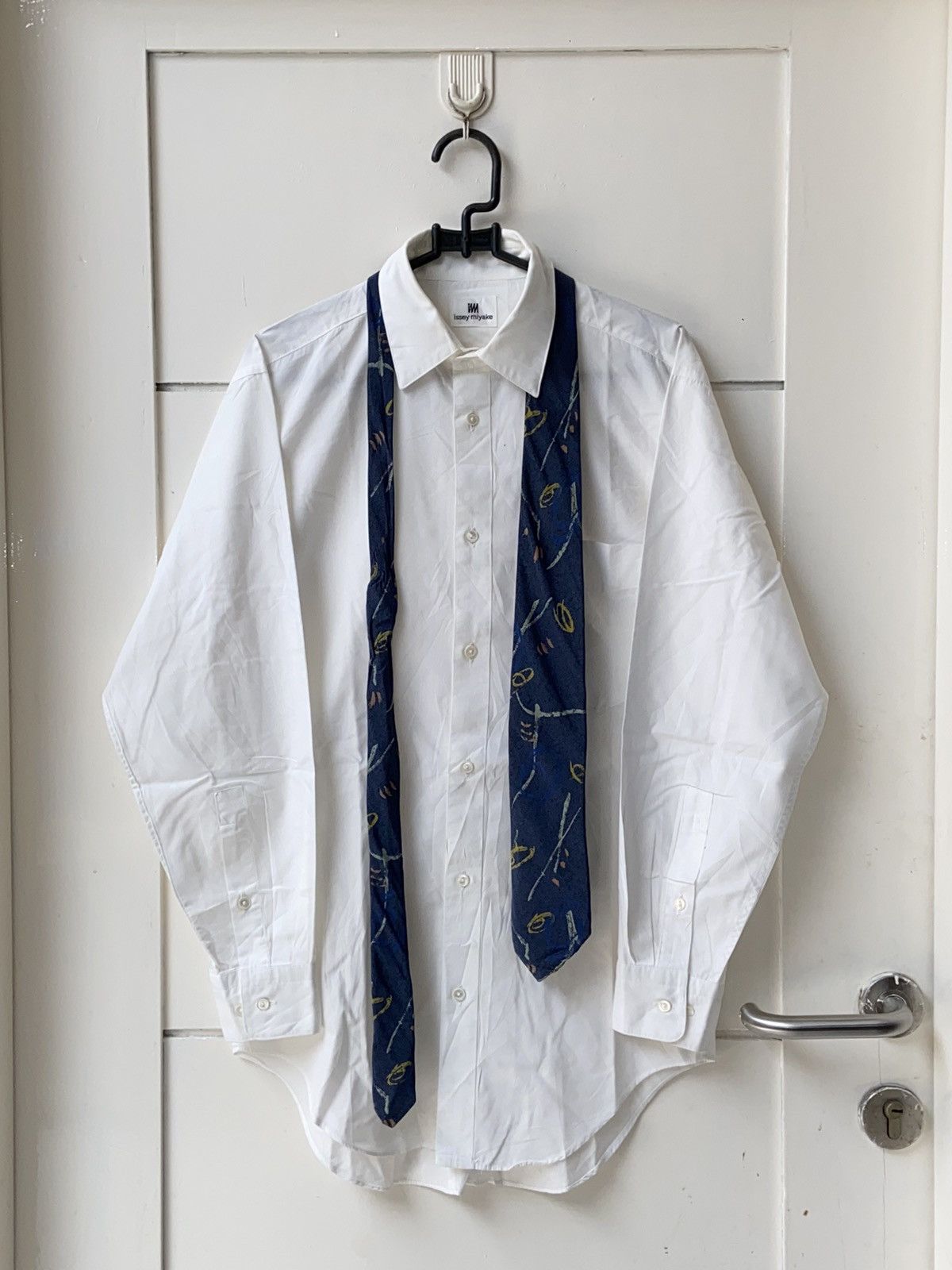 Issey Miyake ISSEY MIYAKE IM White Shirt Tie Size US S / EU 44-46 / 1 - 1 Thumbnail