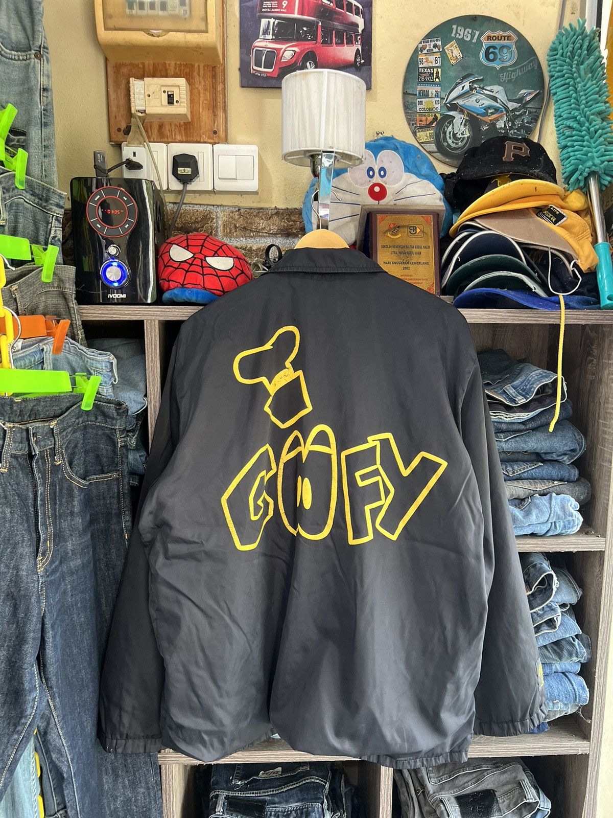Cartoon Network 🔥Vintage Goofy Inspired Wu Tang Button Jacket Size US XL / EU 56 / 4 - 3 Thumbnail