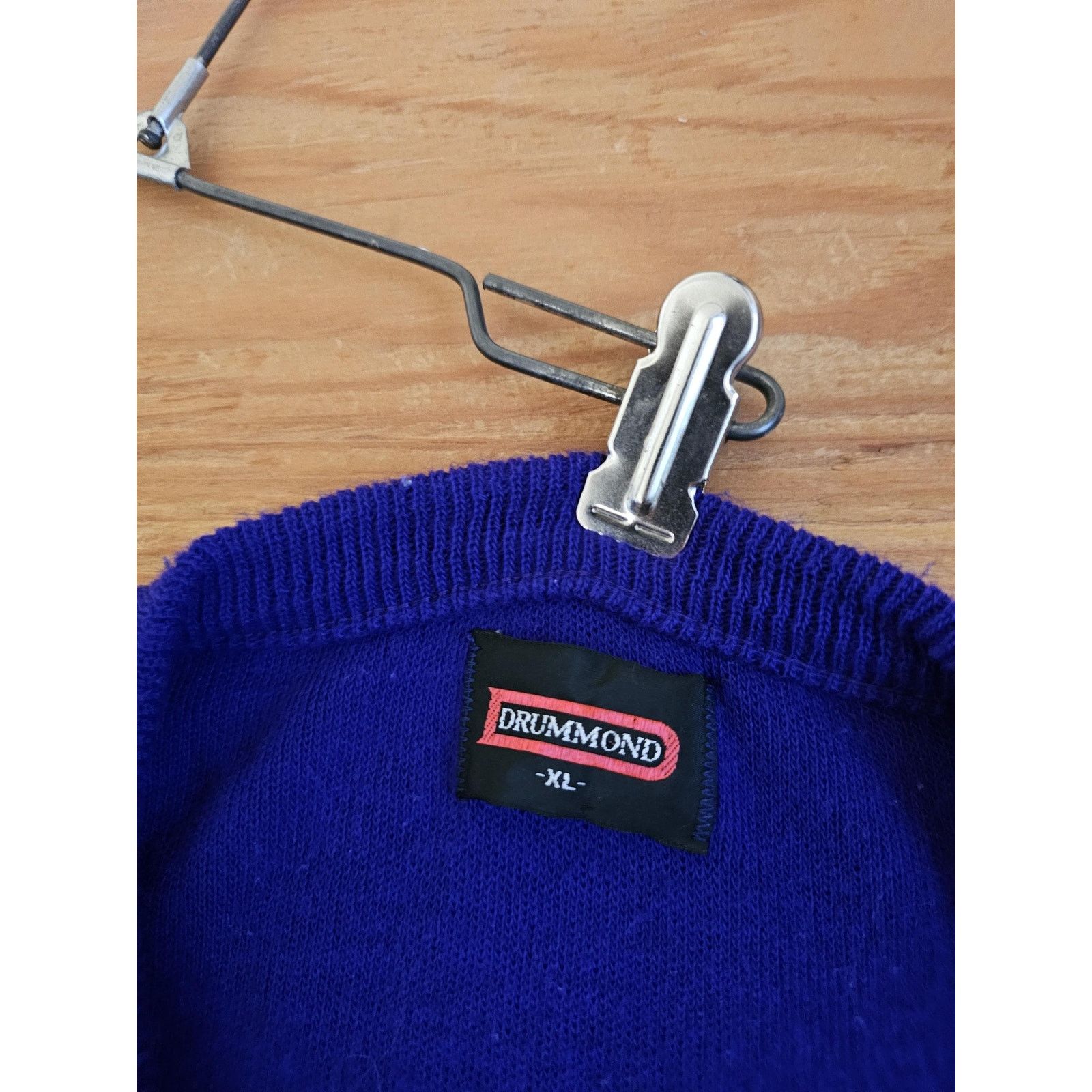 Other Drummond Hilton Head Embroidery Purple Sweater Sz L 80s Size US L / EU 52-54 / 3 - 4 Thumbnail