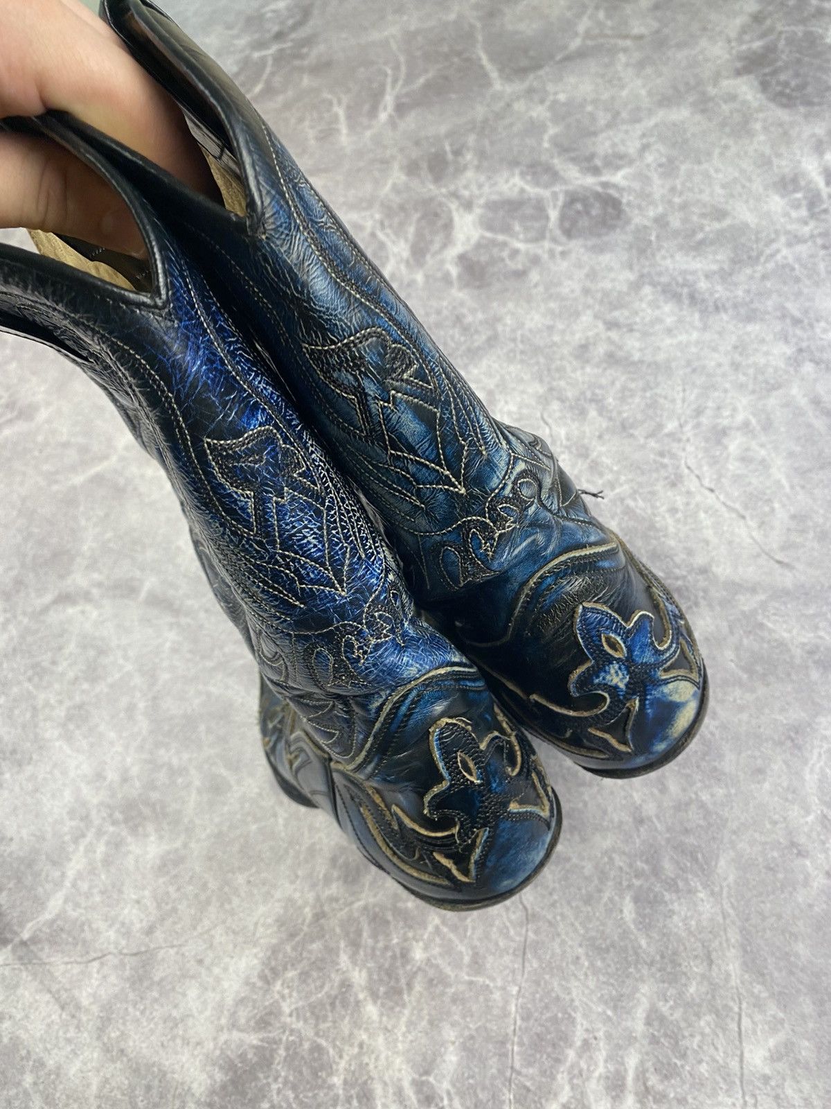 Sendra Sendra Vintage Western Boots Rare Blue Colour Size: 42 Size US 8.5 / EU 41-42 - 14 Thumbnail