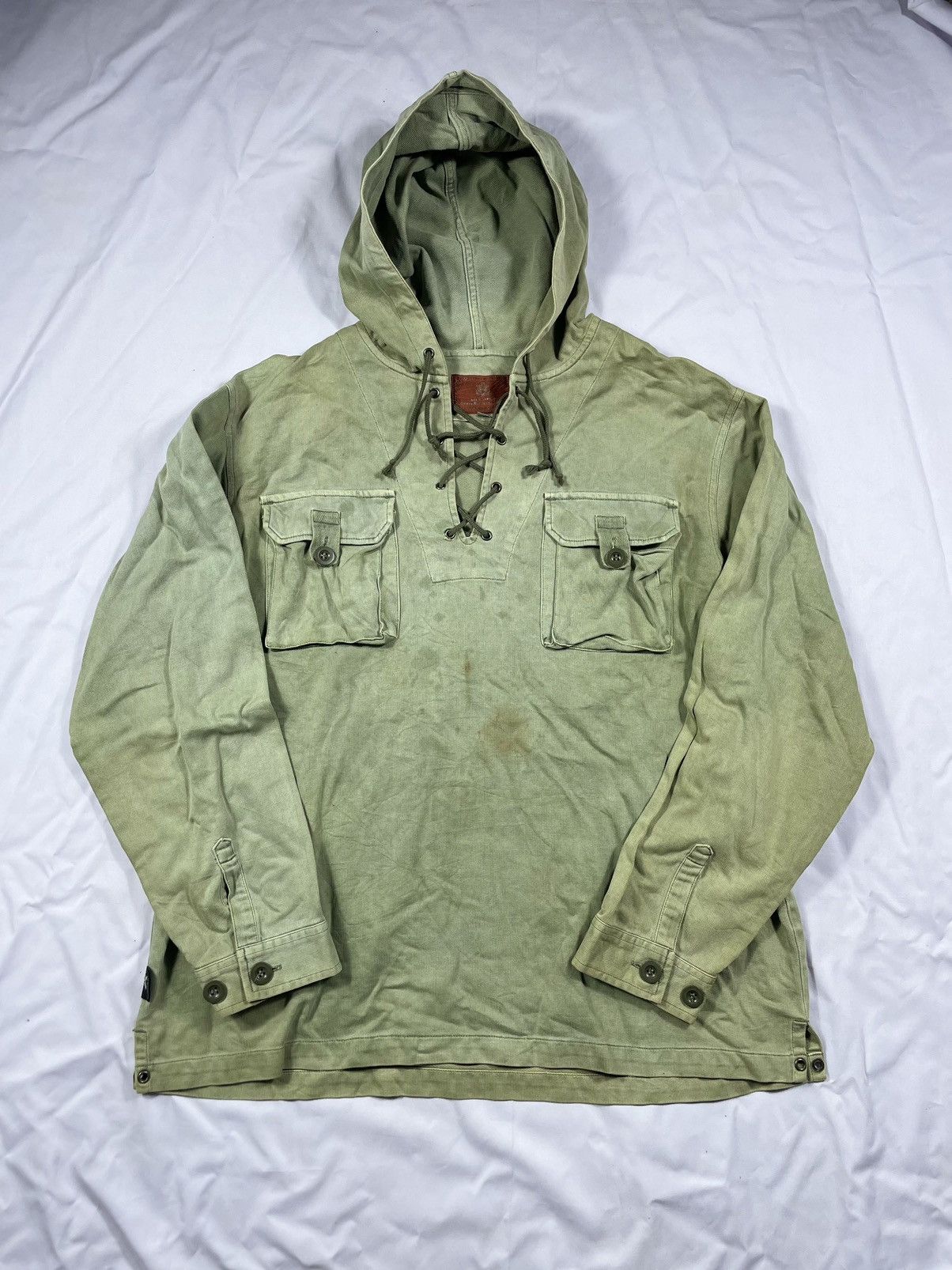 Avirex Sun Faded 90s Avirex MzP Jacket Hoodie Pocket Size US XL / EU 56 / 4 - 2 Thumbnail