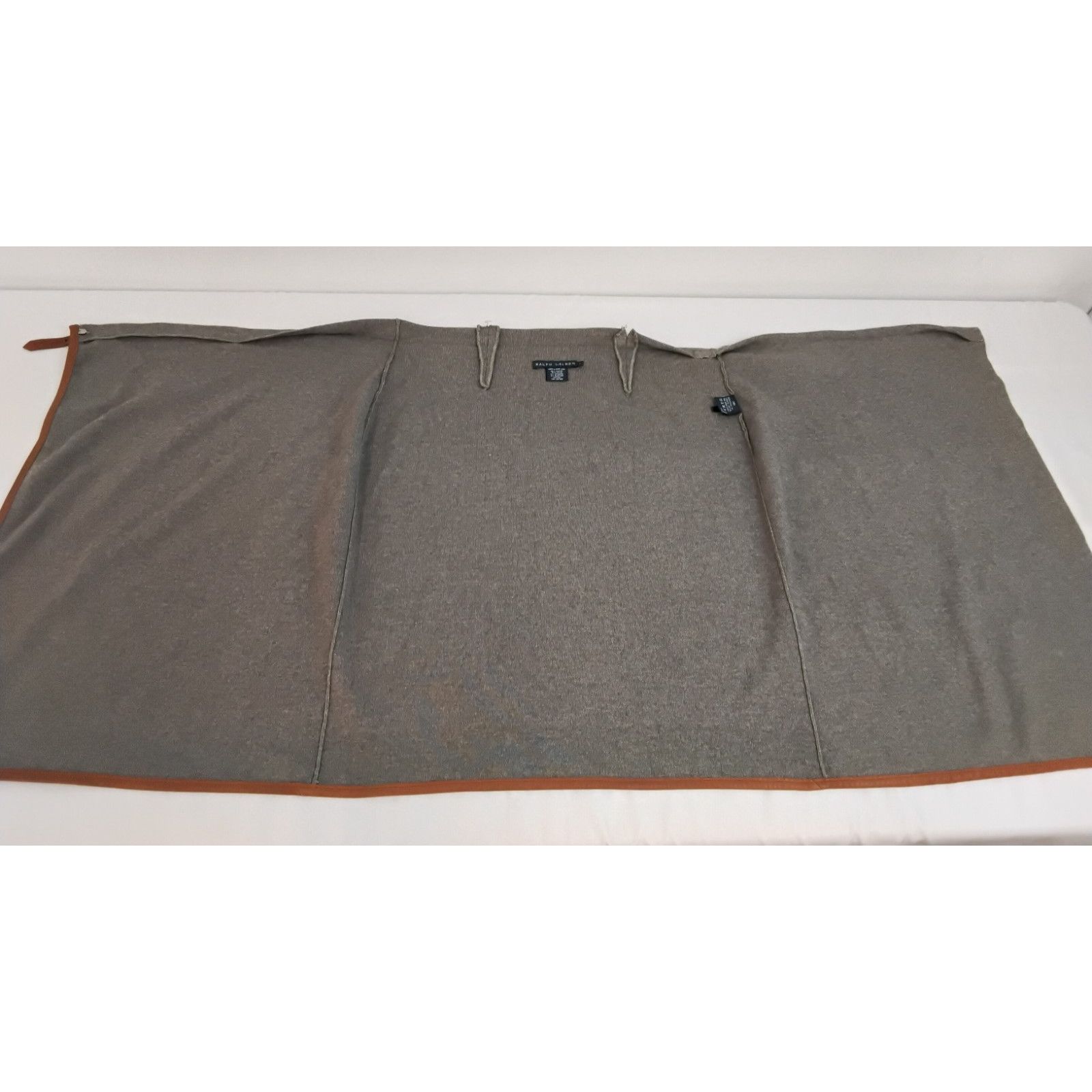 Ralph Lauren Ralph Lauren Knit Wrap Skirt Women's L Gray Leather Trim Size 34" / US 12 / IT 48 - 12 Thumbnail
