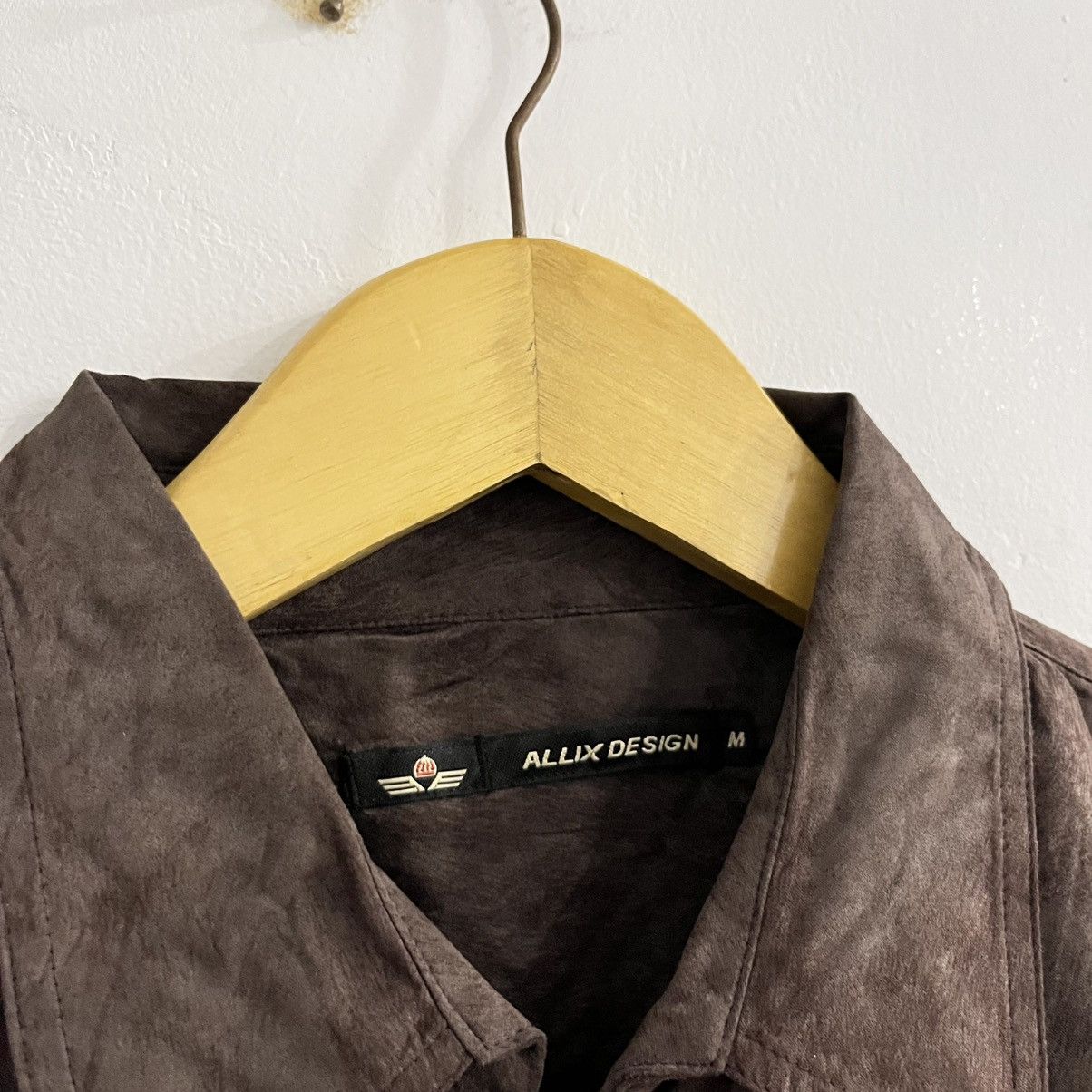 Japanese Brand Allix Brown Zip Up Shirt Size US M / EU 48-50 / 2 - 5 Thumbnail