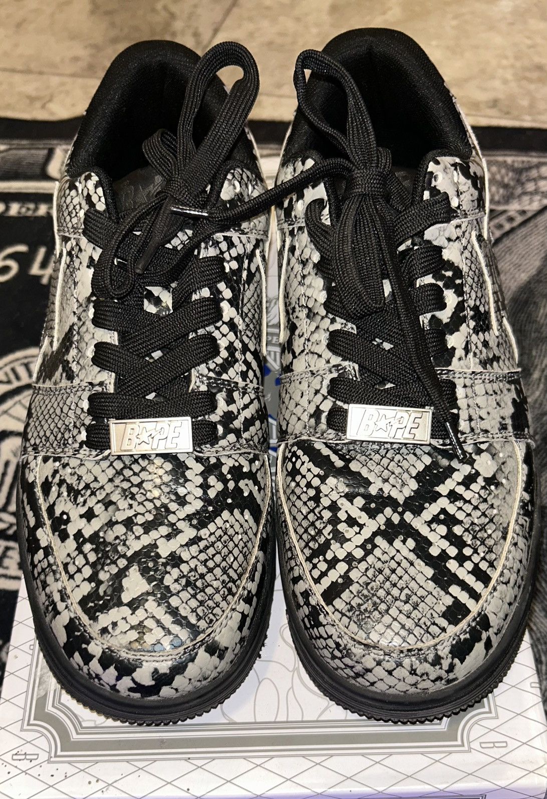 Bape BAPE STA snakeskin print Size US 9 / EU 42 - 3 Thumbnail