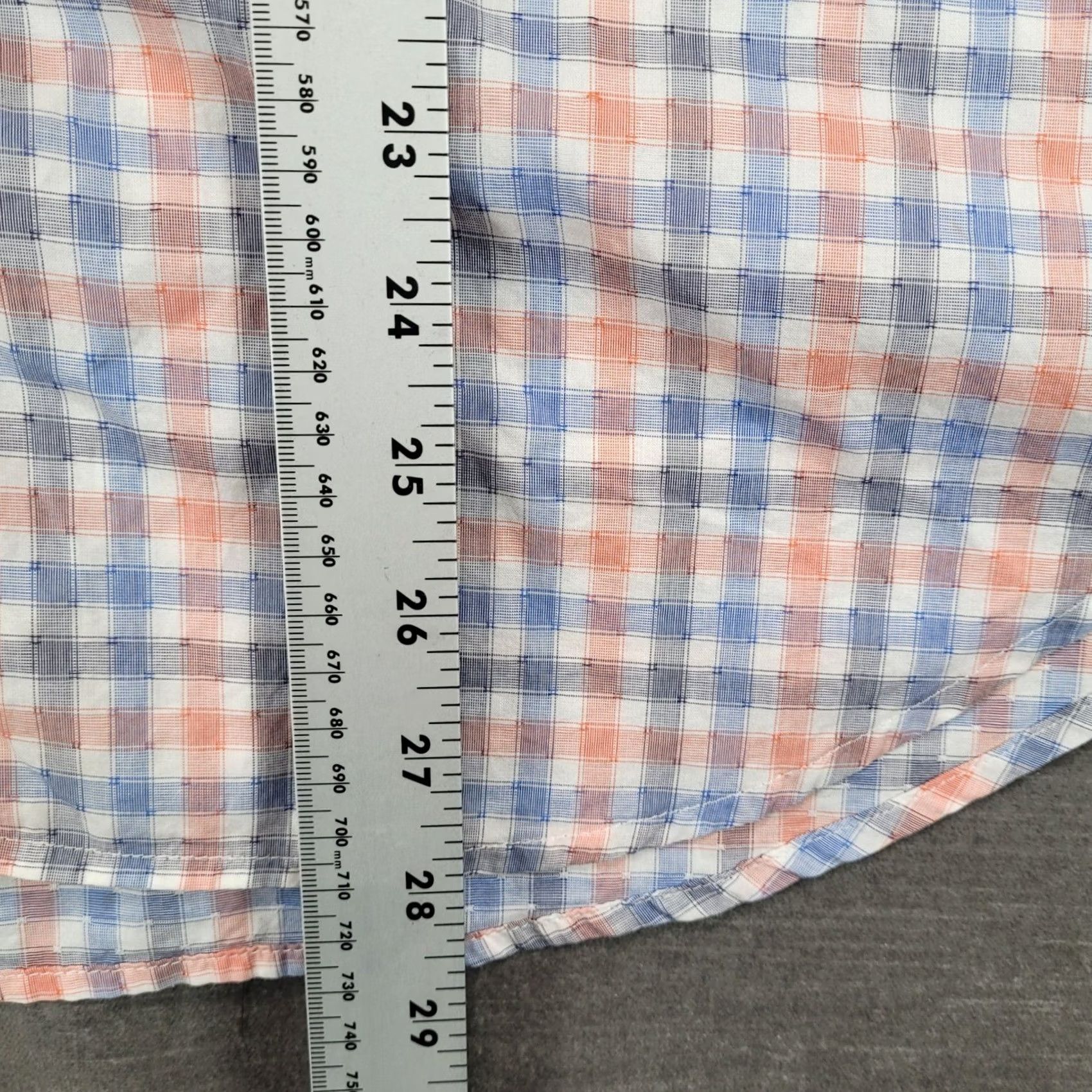Robert Graham Robert Graham Mens Plaid Button Up Shirt Long Sleeve Blue Size XL Size US XXL / EU 58 / 5 - 3 Thumbnail