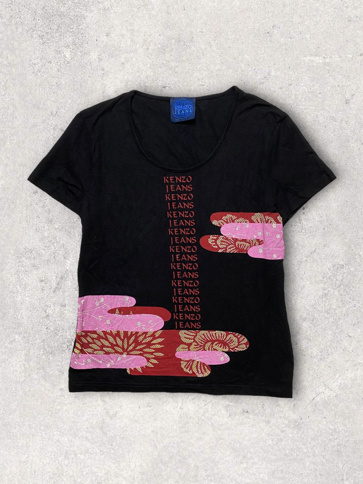 Kenzo × Vintage Kenzo jeans tshirt top Japanese vibe vintage rare y2k 90s Size S / US 4 / IT 40 - 1 Thumbnail