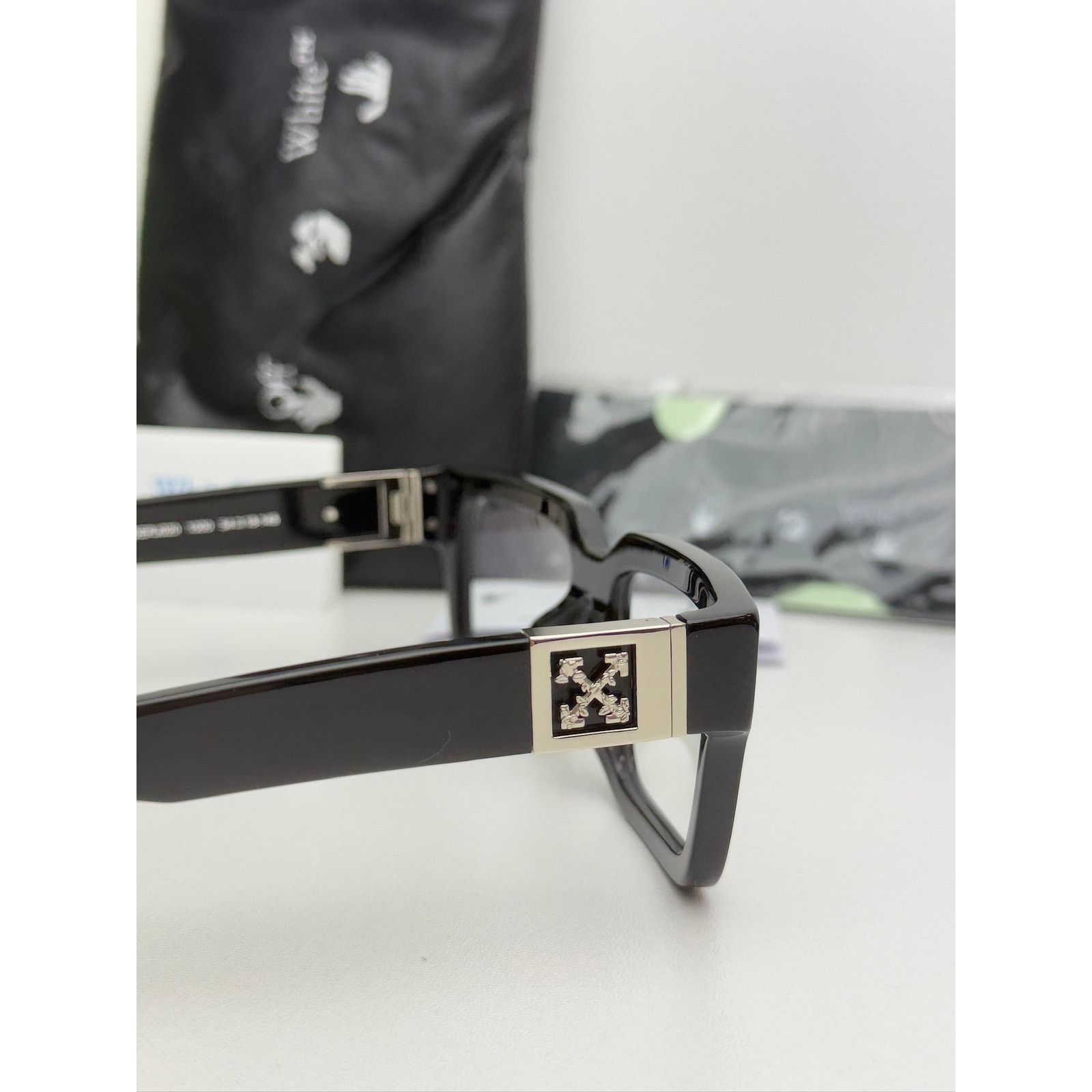 Off-White NEW Off White Style 15 Black Bluelight Eyeglasses Frames Size ONE SIZE - 5 Thumbnail