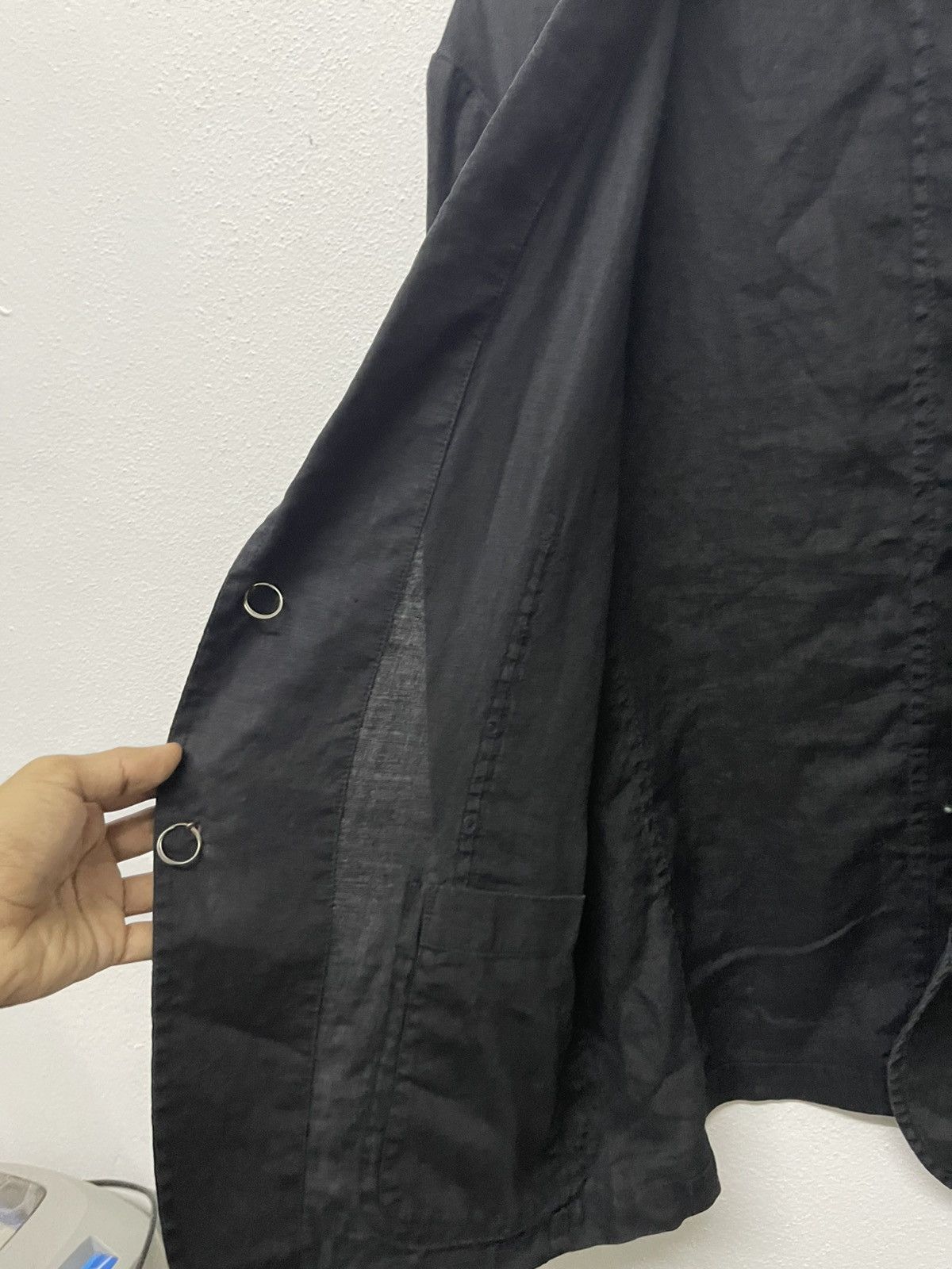 Yohji Yamamoto 80s YOHJI YAMAMOTO LINEN BLAZZER JACKET RARE Size L / US 10 / IT 46 - 11 Thumbnail