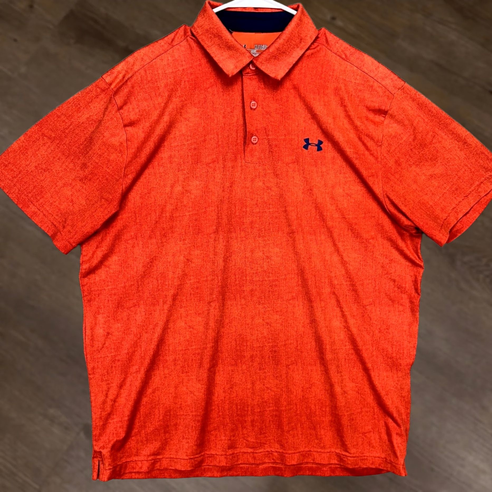 Under Armour Under Armour Heat Gear Mens Polo Shirt XL Orange Rugby Golf Short Sleeve Size US XL / EU 56 / 4 - 1 Thumbnail