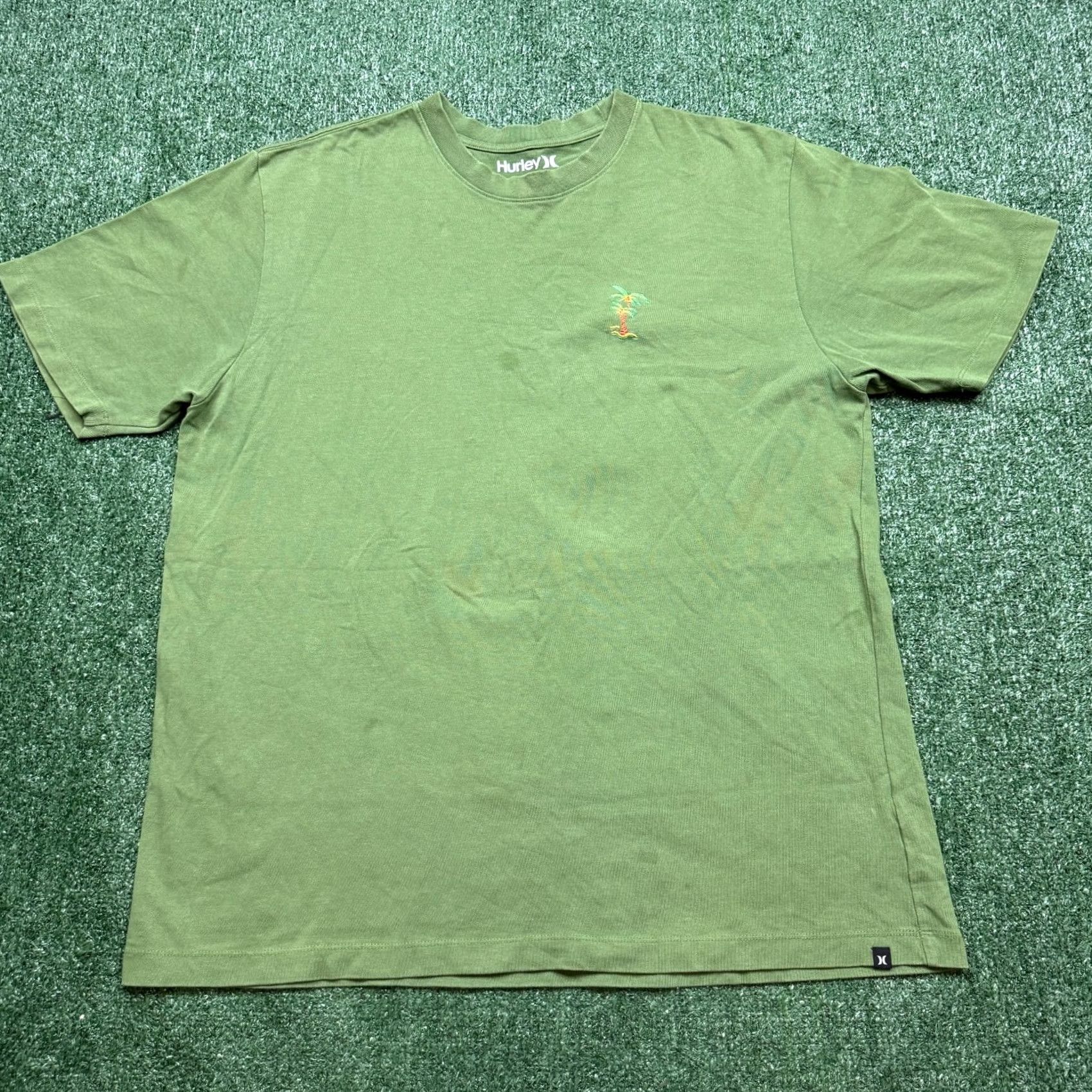 Hurley Hurley Hawaii Graphic T Shirt Mens Green Size 2XL XXL Short Sleeve Crew Neck Size US XXL / EU 58 / 5 - 7 Thumbnail