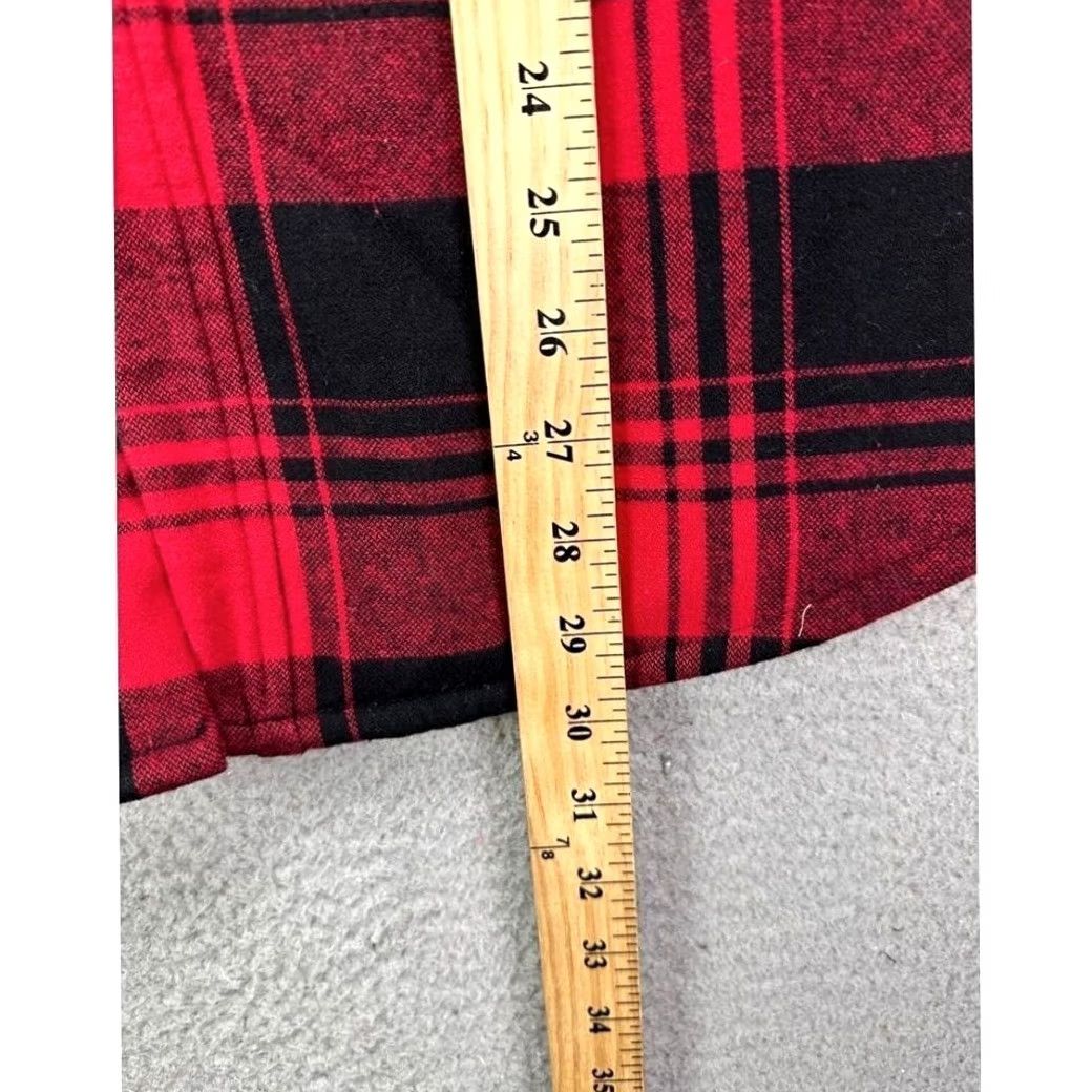 Vintage VINTAGE J Crew Shirt Shacket Mens Small Red Plaid Sherpa Lined Flannel Flap Pockets NEW Size US S / EU 44-46 / 1 - 6 Thumbnail