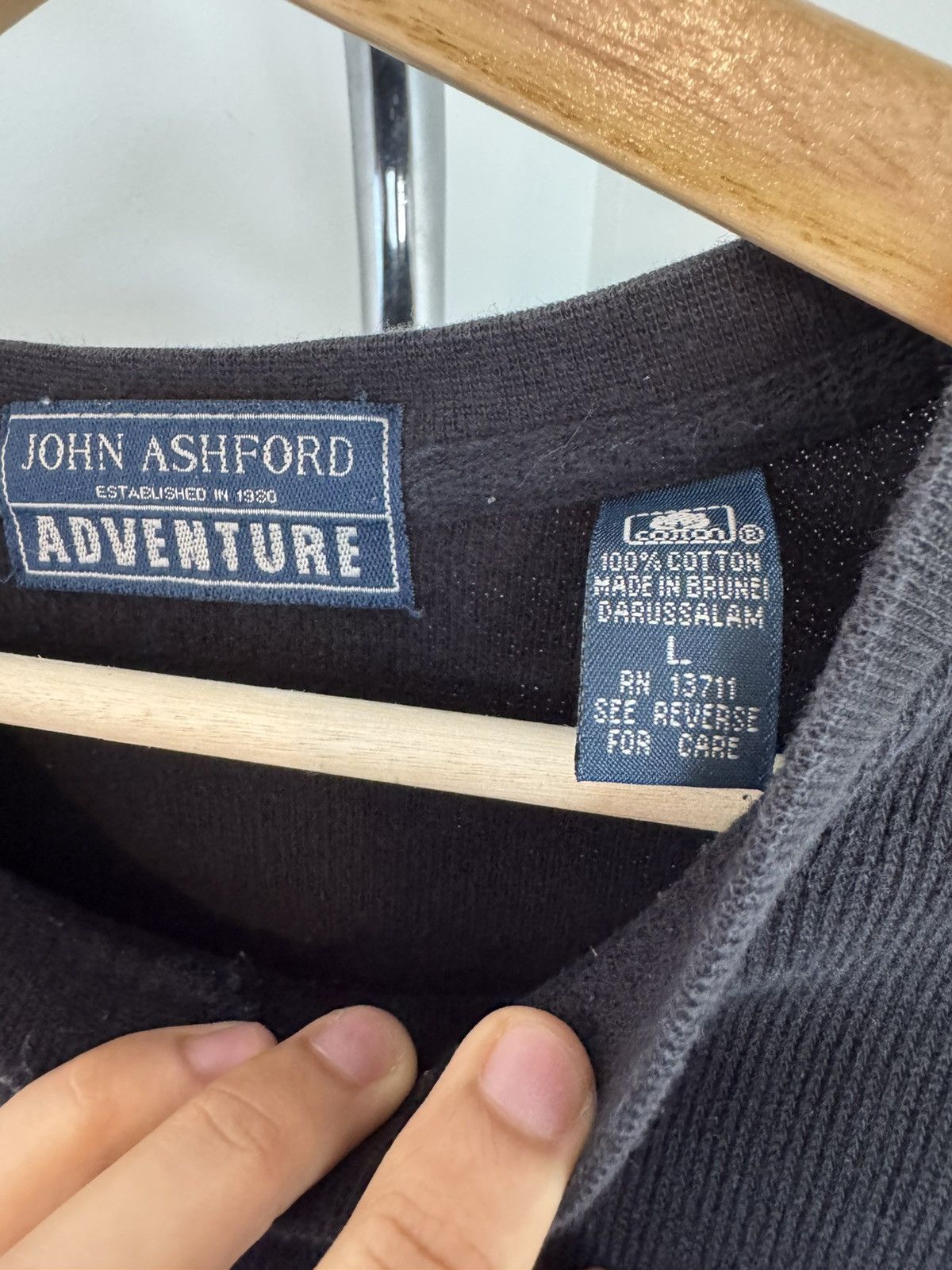 John Ashford John Ashford V-Neck Sweater Size US L / EU 52-54 / 3 - 3 Thumbnail