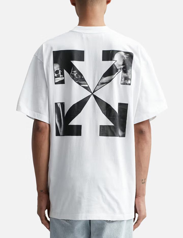 Off-White White Caravaggio Arrows Logo Oversized T-Shirt Size XXS / US 00 / IT 34 - 2 Thumbnail