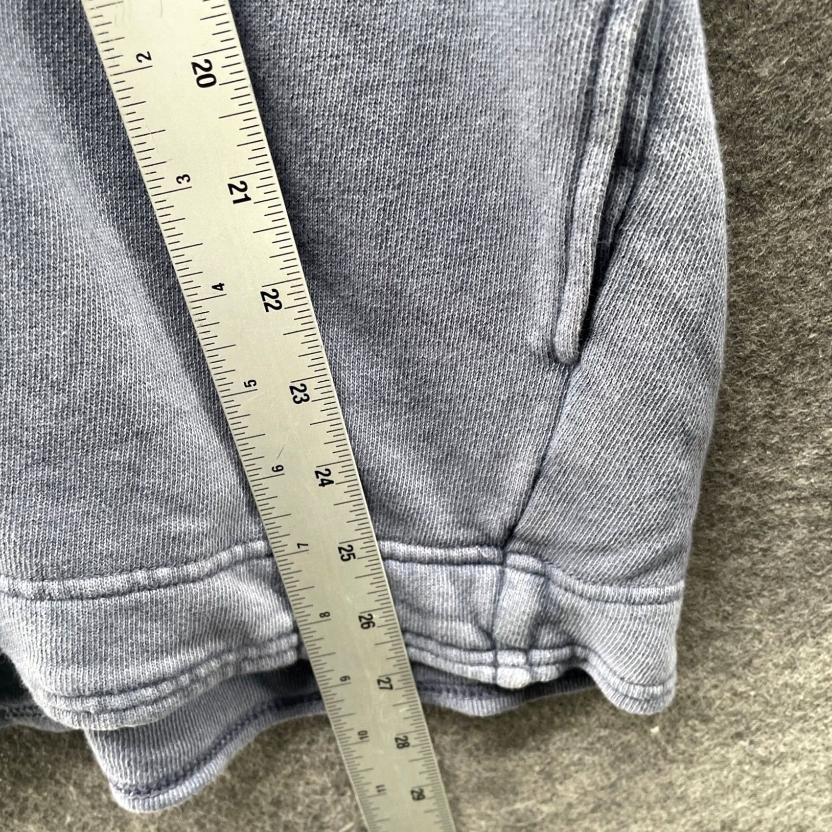 Vintage Aerie Hoodie Henley Womens M Blue Pullover Soft Cotton Relaxed Long Sleeve Raglan Pocketed Hooded Size M / US 6-8 / IT 42-44 - 7 Thumbnail