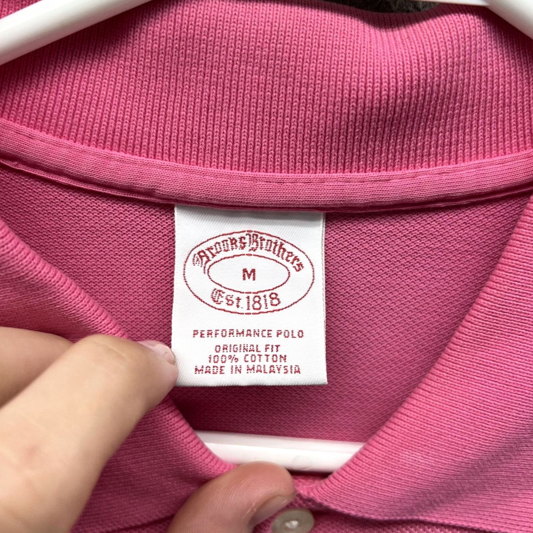Brooks Brothers Brooks Brothers Polo Shirt Mens Medium Pink Performance Original Fit Cotton Polo Shirt Mens M Pink Brooks Brothers Size US M / EU 48-50 / 2 - 3 Thumbnail