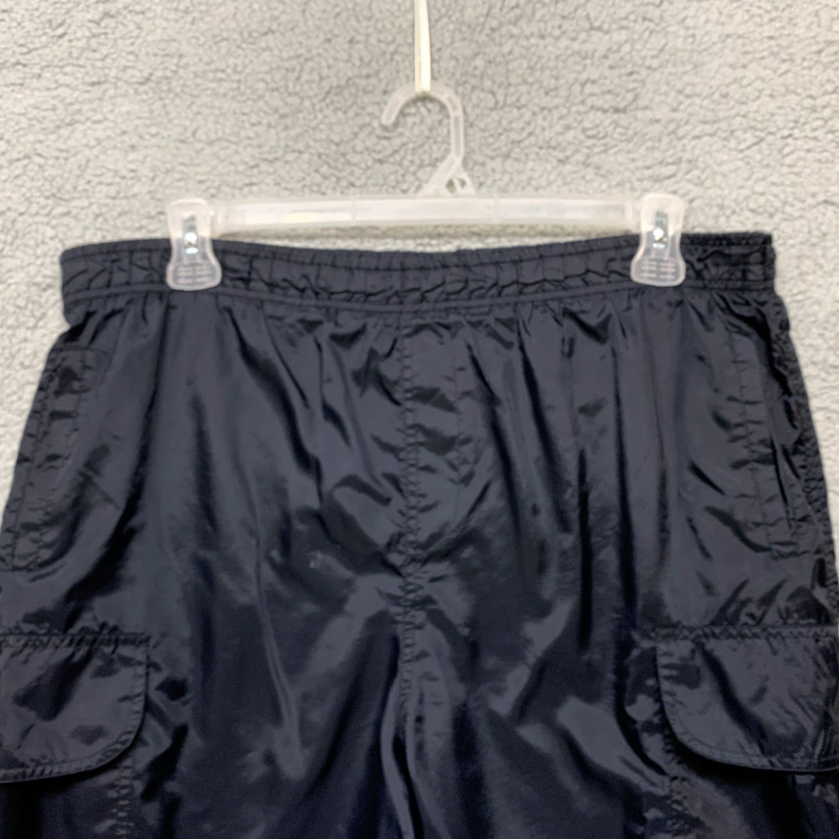 Vintage Results Mens Sport Athletic Shorts Size Large Black Pockets Elastic READ Liner Reading? Size US 33 - 2 Thumbnail