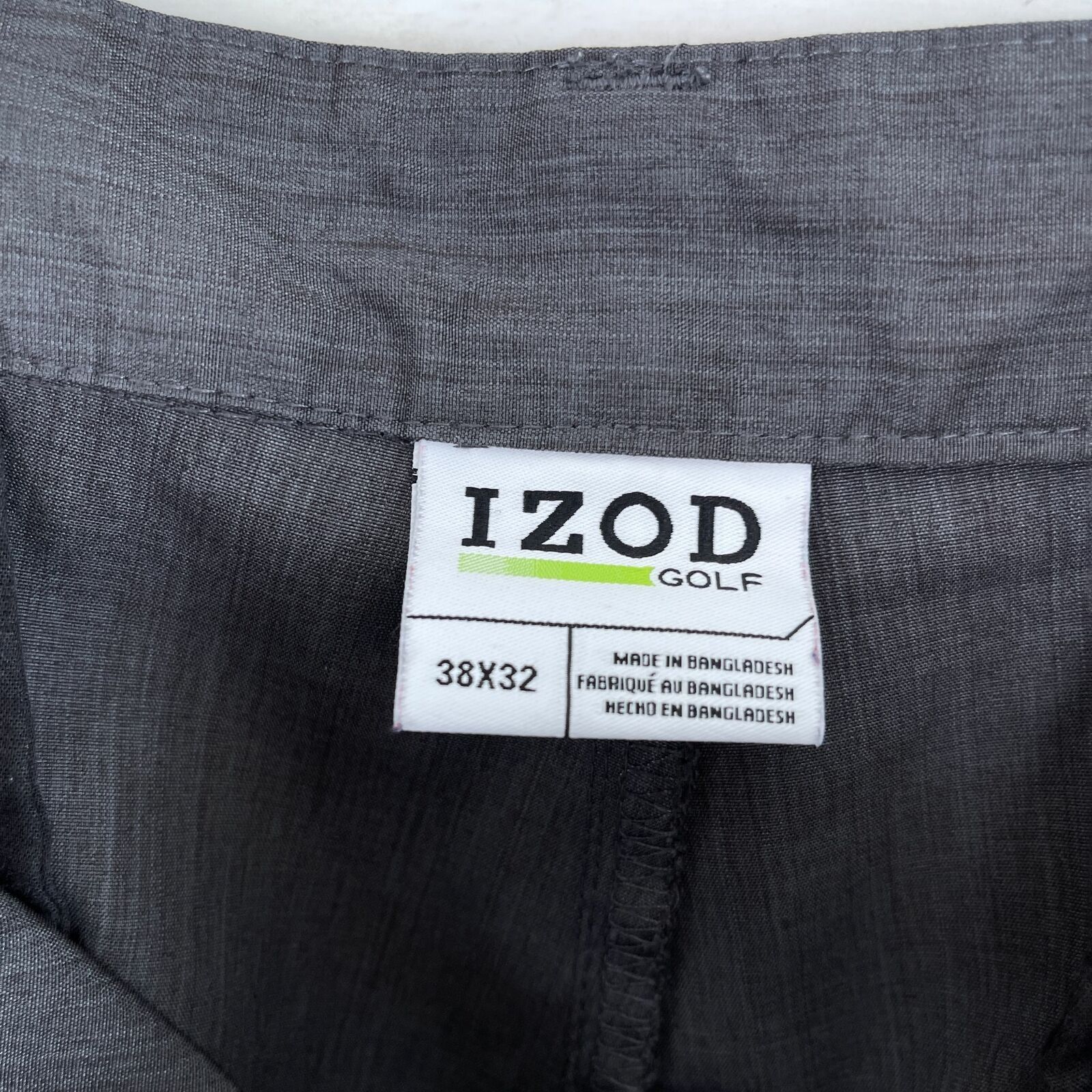 Izod IZOD Golf Flat Front Woven Pants Gray 4 Pocket Mens 38x32 Size US 38 / EU 54 - 7 Thumbnail