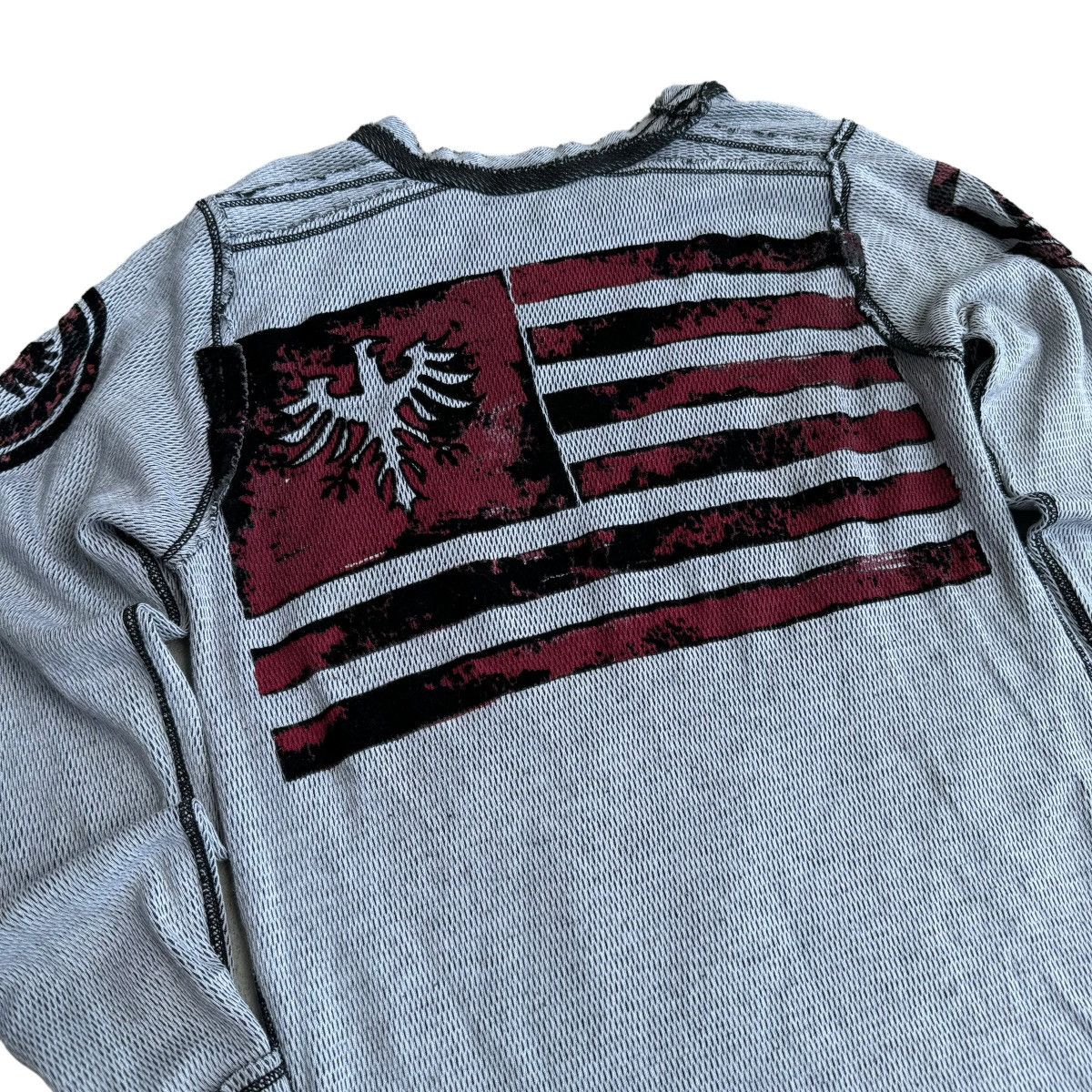 Affliction × Southpole × Vintage Affliction Y2K Reversible Thermal Long Sleeve Shirt Grunge Size US S / EU 44-46 / 1 - 7 Thumbnail