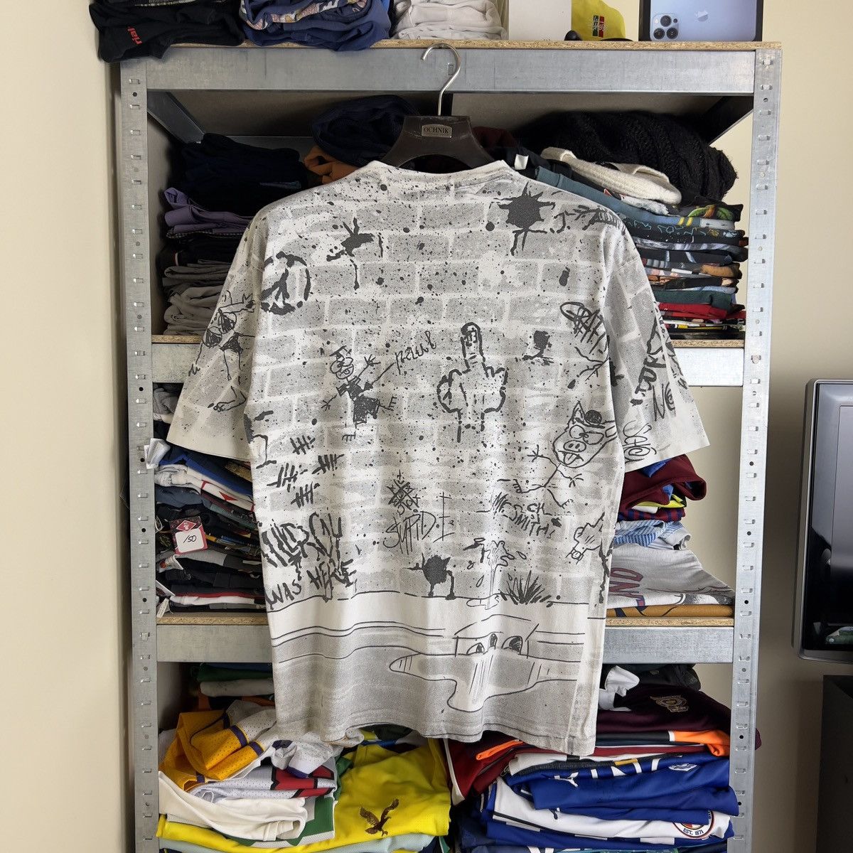 Vintage Rare! Vintage Amsterdam Drugs Tee Big Logo Overprint 90s Size US XL / EU 56 / 4 - 2 Thumbnail
