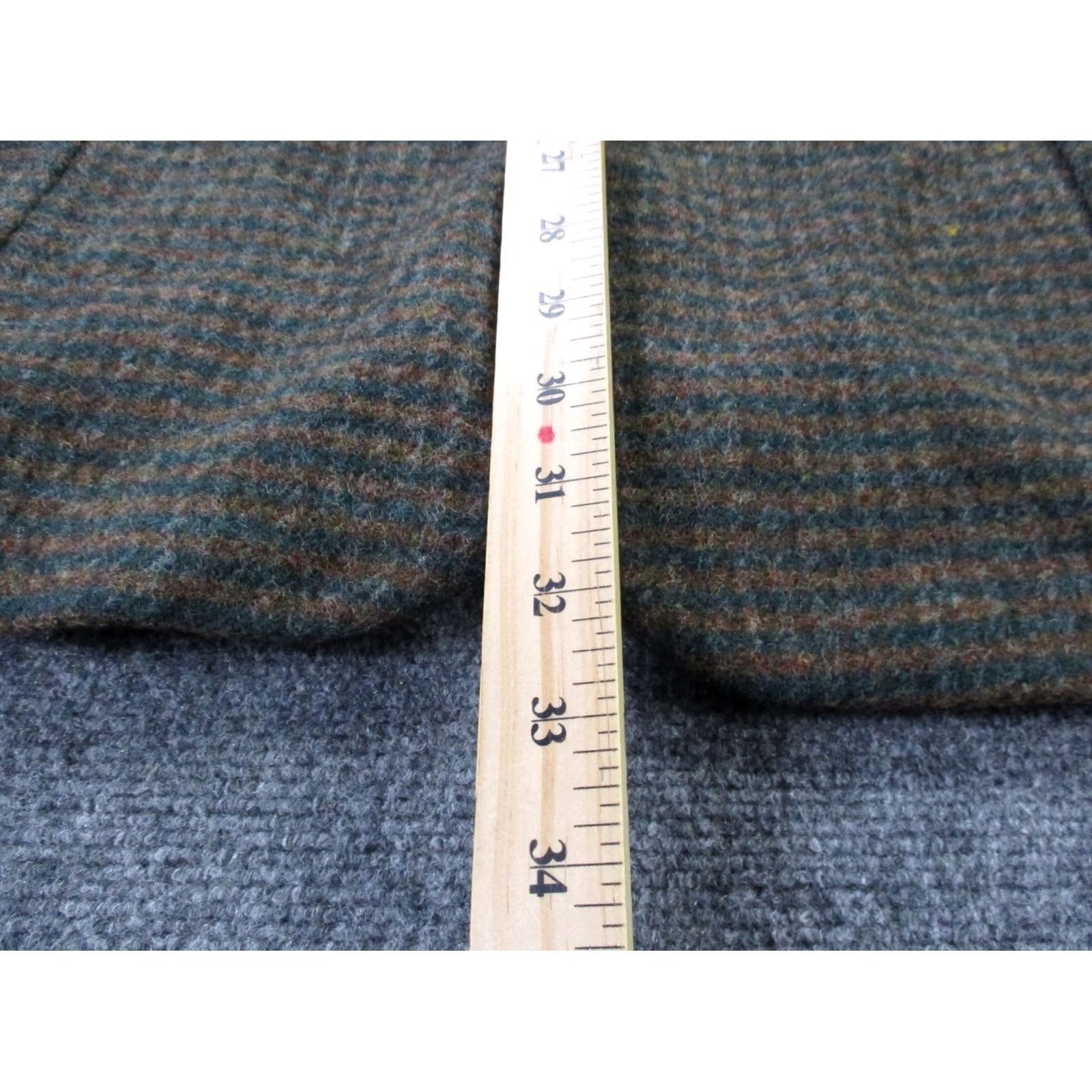 Vintage Vintage L.L. Bean Jacket Mens XL Wool Sport Blazer Coat Thinsulate Puffer Lined Herringbone Brown Nylon Wool Tuxedo Sportwear 90s Mens Size 46R - 4 Thumbnail