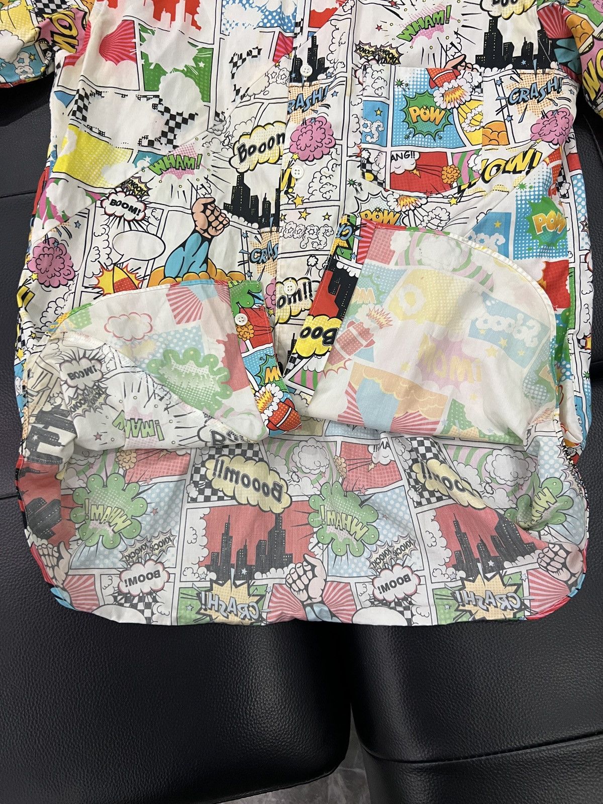 Comme des Garcons SHIRT Comme des Garçons SHIRT Comic Print Patchwork Shirt Size US M / EU 48-50 / 2 - 11 Thumbnail