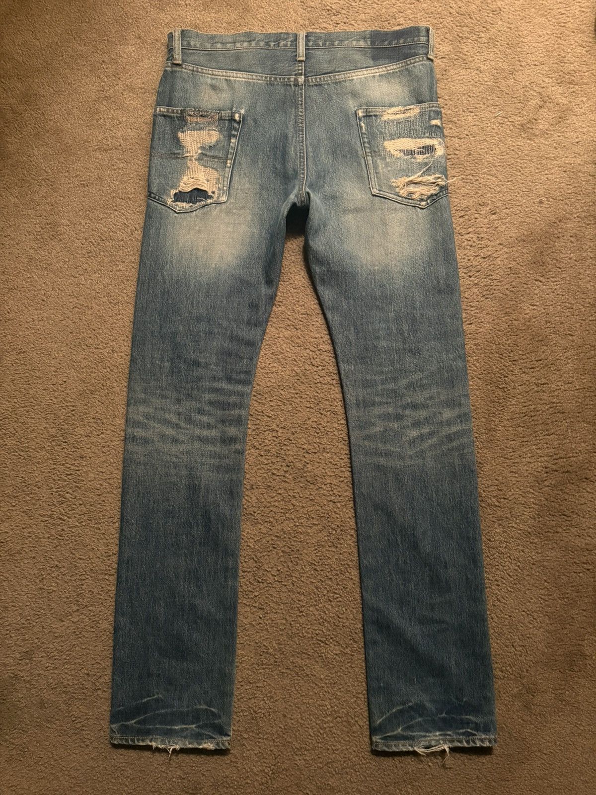 Undercover AW05 Undercover “Arts & Crafts” Skull Denim Size US 31 - 5 Thumbnail