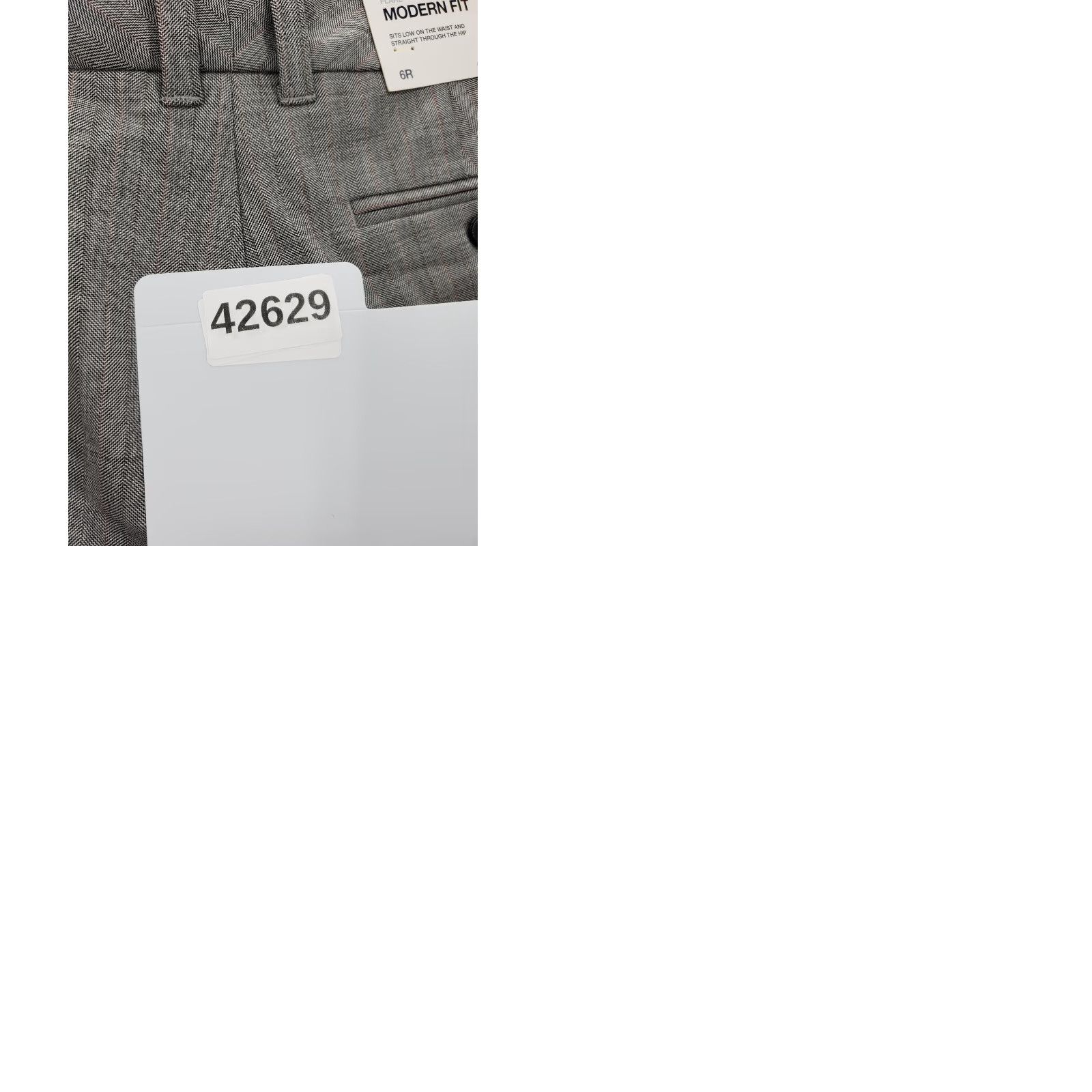 Gap VINTAGE Gap Pants Womens 6 Gray Herringbone Modern Fit Flare GapStretch NWT Dress Pants Workwear 2000s Size 28" / US 6 / IT 42 - 10 Thumbnail