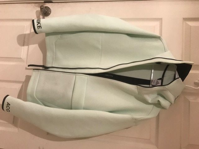 Nike ACG NikeLab ACG Mint Green Funnel Neck Hoodie Size US M / EU 48-50 / 2 - 2 Thumbnail