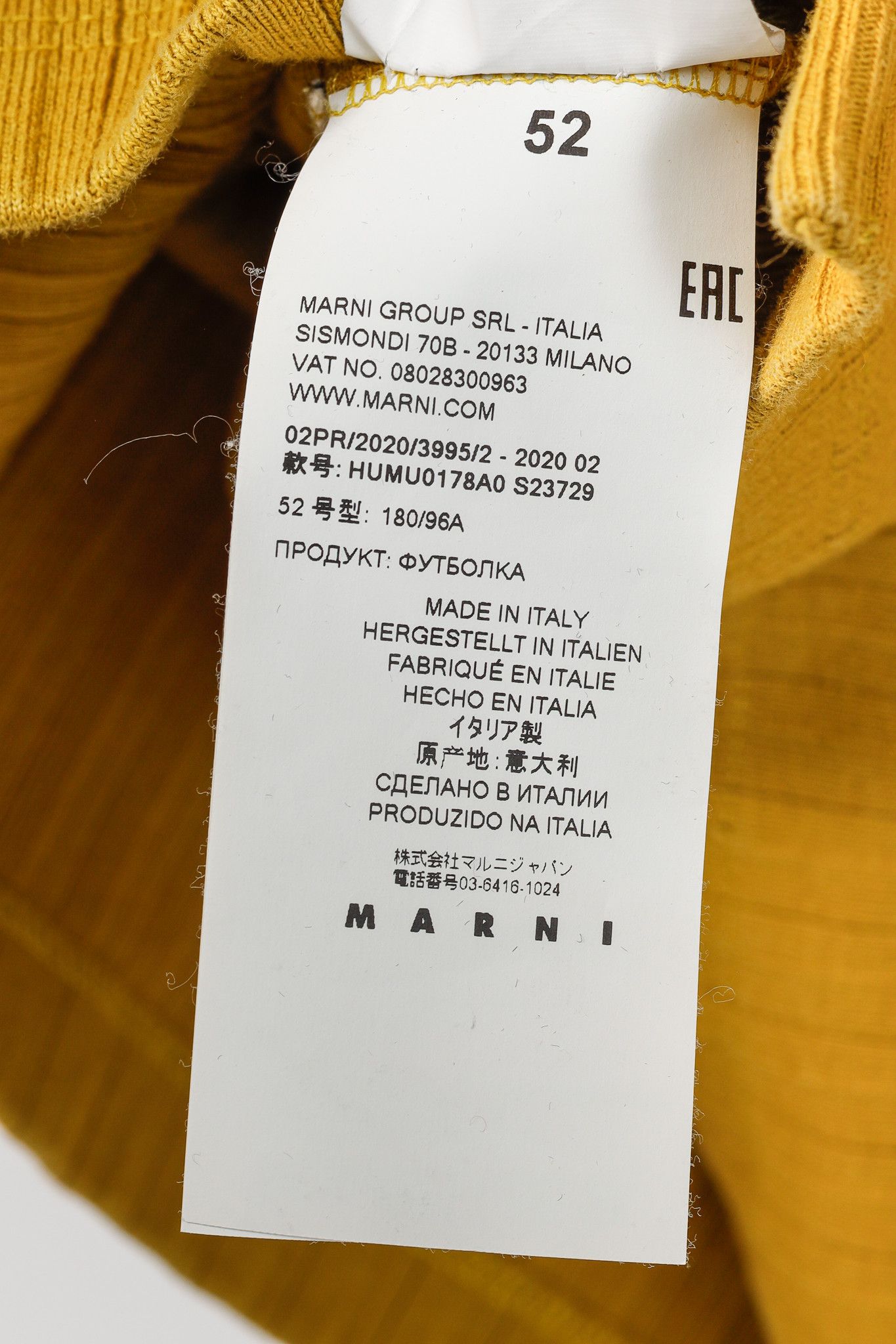 Marni Marni Chartreuse Cotton Ribbed-Knit Mock Neck Top Size US L / EU 52-54 / 3 - 9 Thumbnail