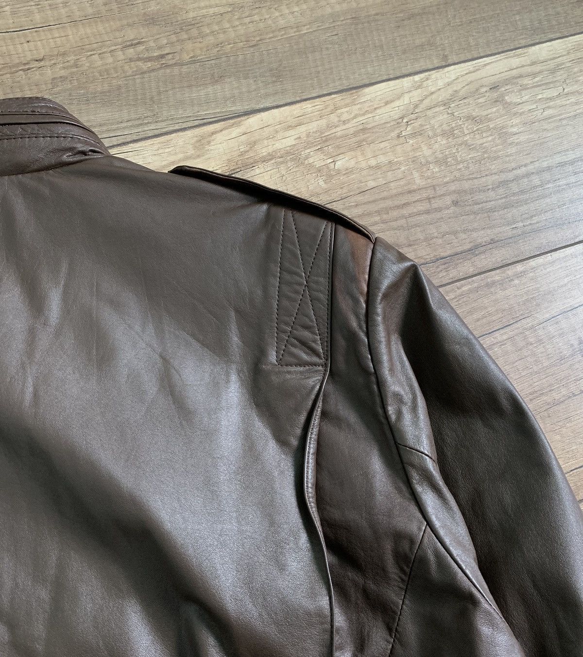 Schott Vintage Schott Sport Leather Military Flight Bomber Jacket Size US L / EU 52-54 / 3 - 10 Thumbnail
