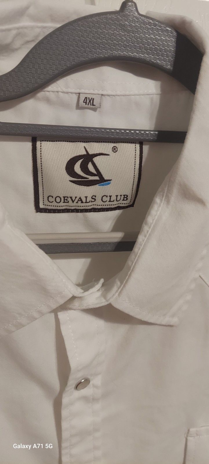 Other Pearl Snap White Short Sleeve Coevals Club Flap Pockets Siz Size US XXL / EU 58 / 5 - 6 Thumbnail